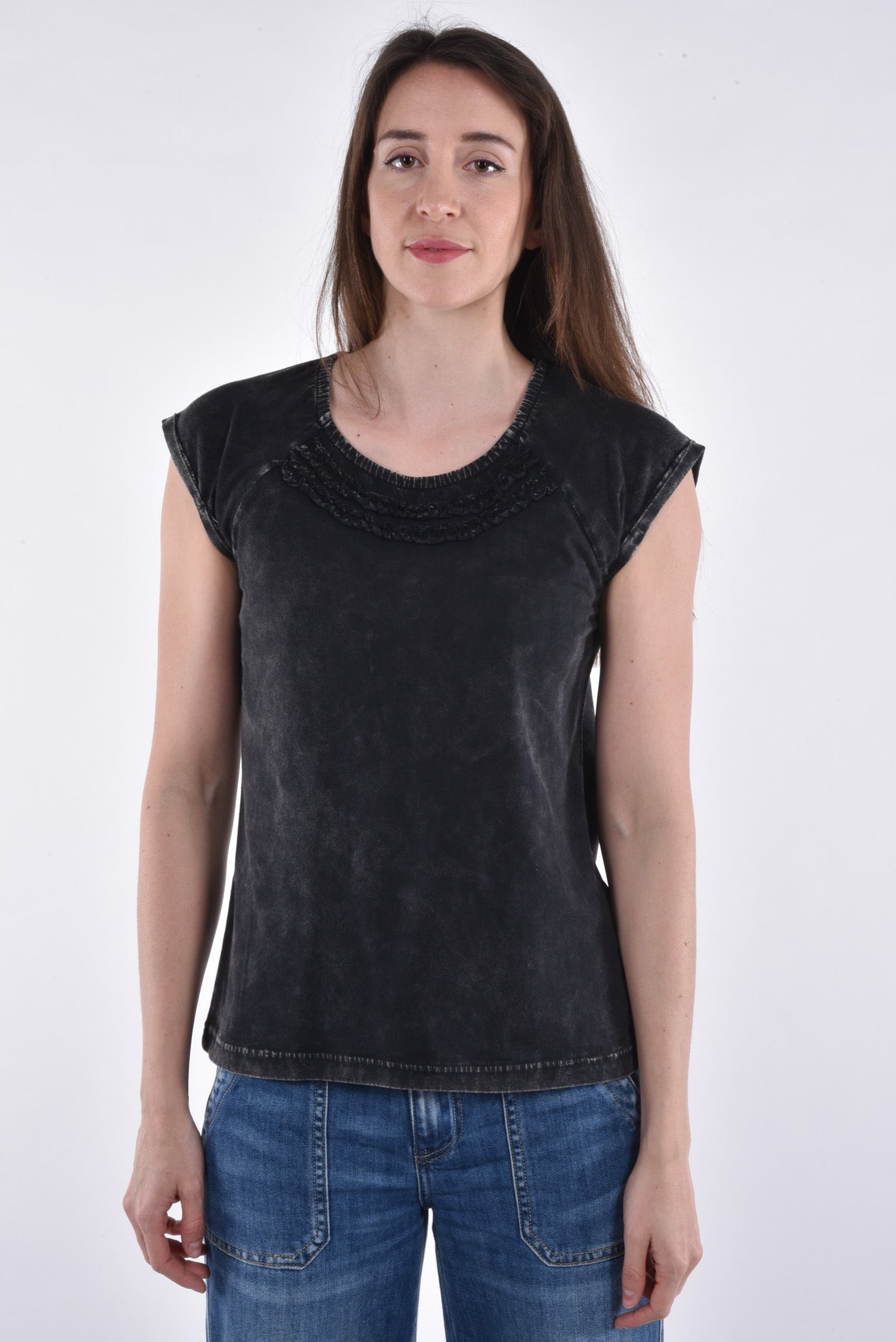 Tropic T-Shirt frill enzyme wash