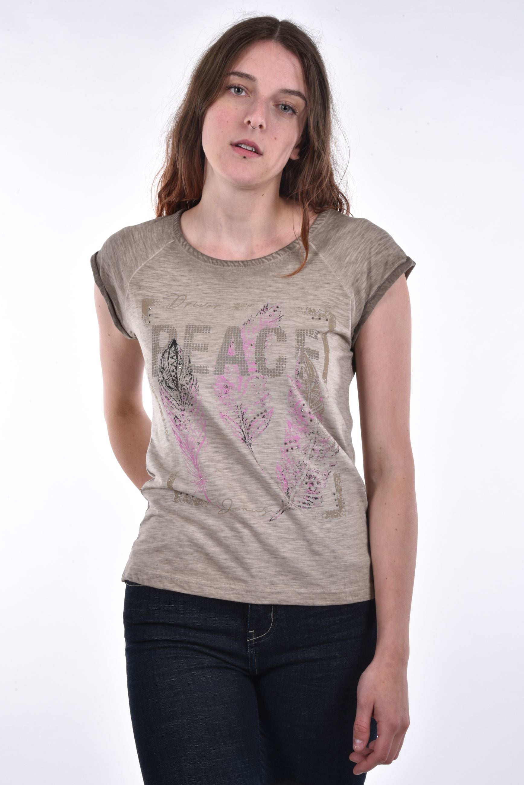 Tropic T-Shirt peace print