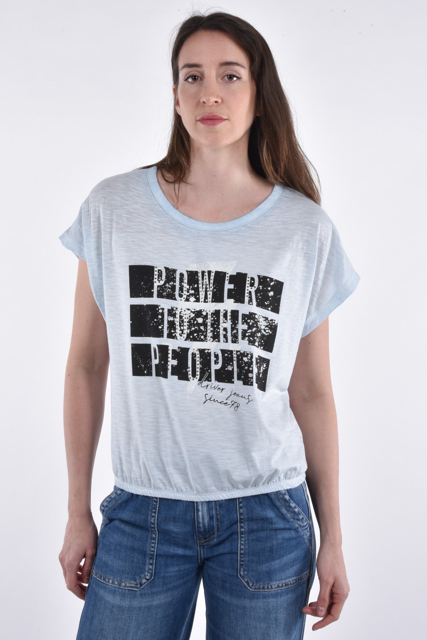 Tulin T-Shirt cropped print&strass