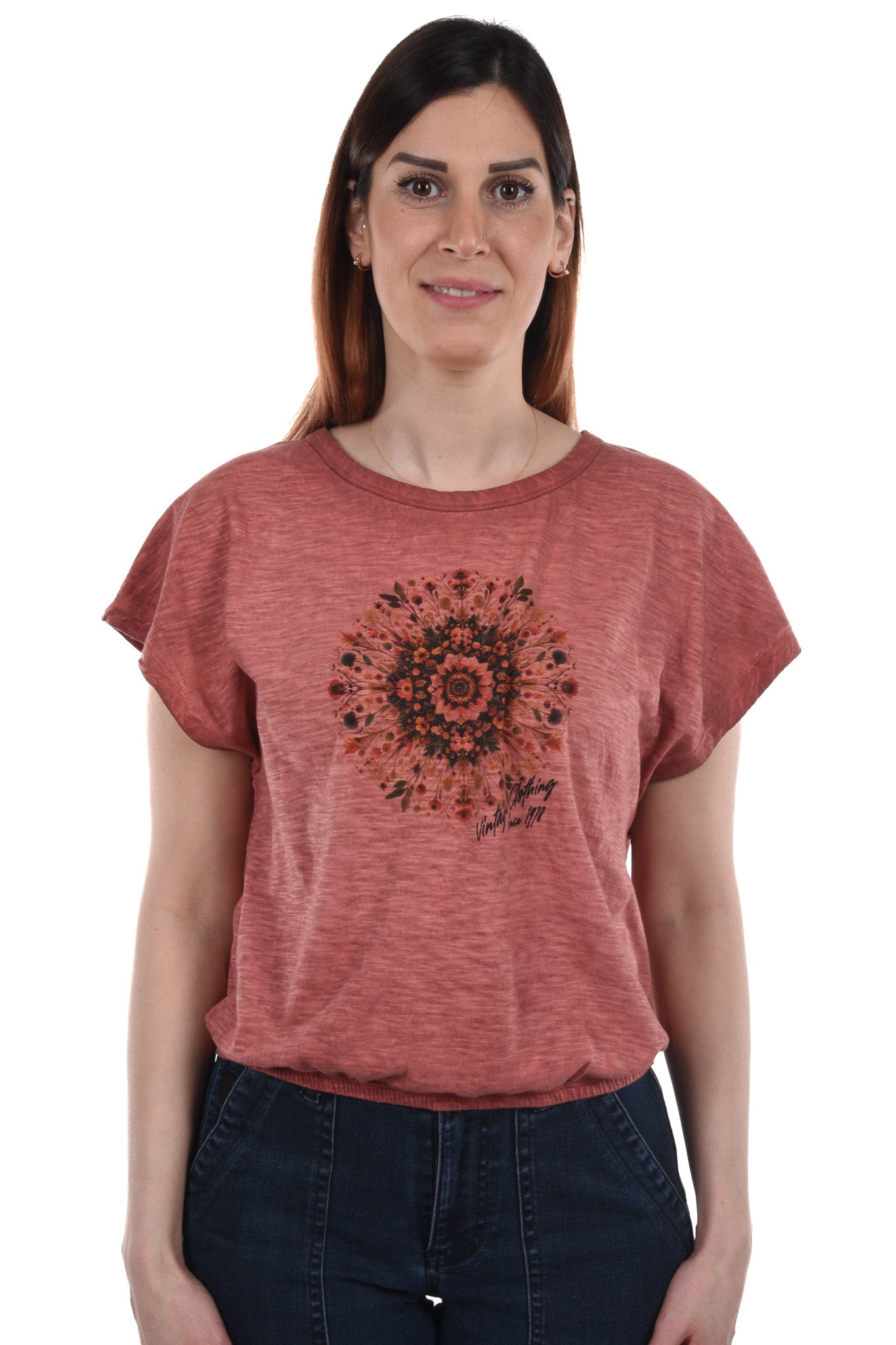 Tullin T-Shirt boxy printed