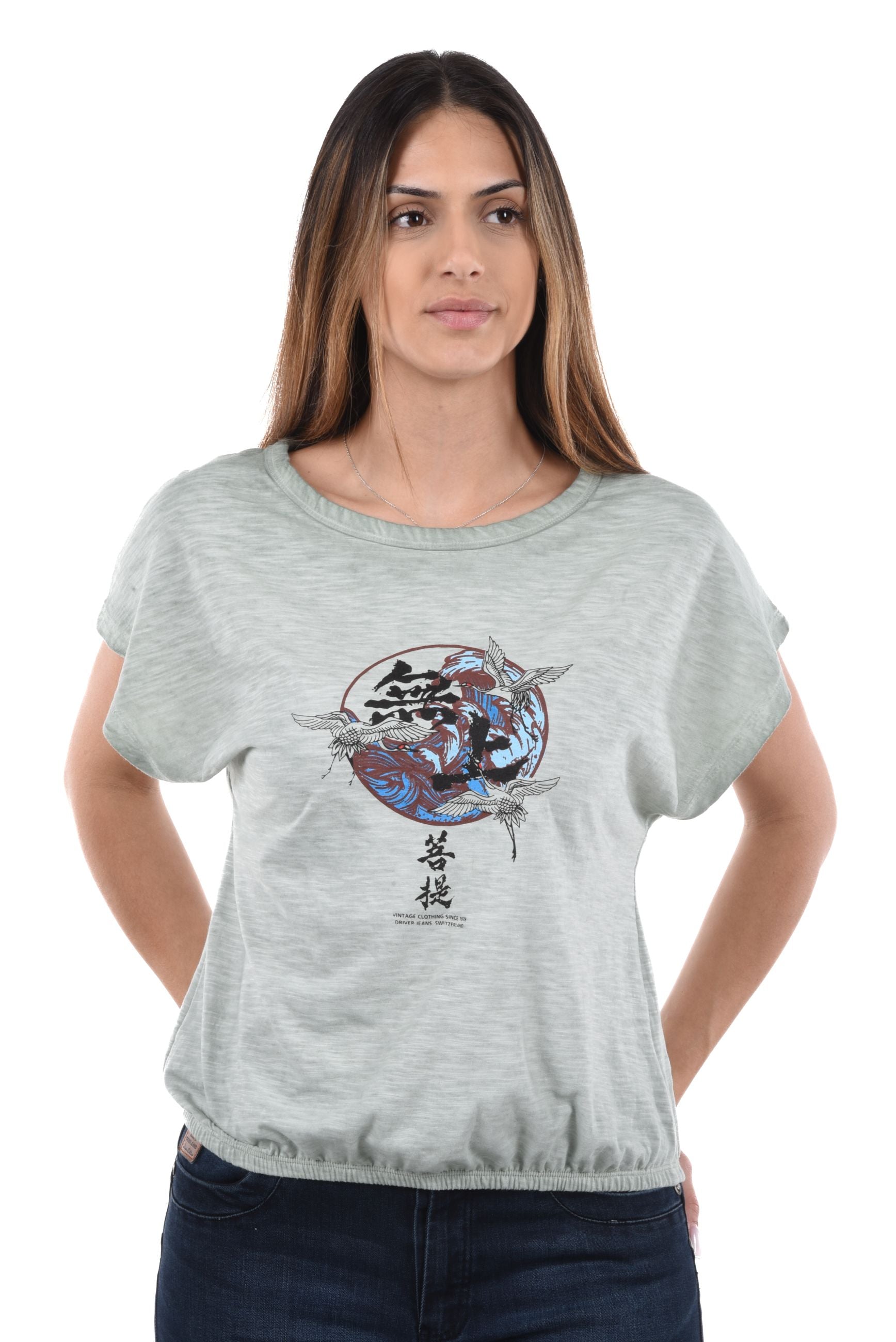 Tullin T-Shirt boxy printed