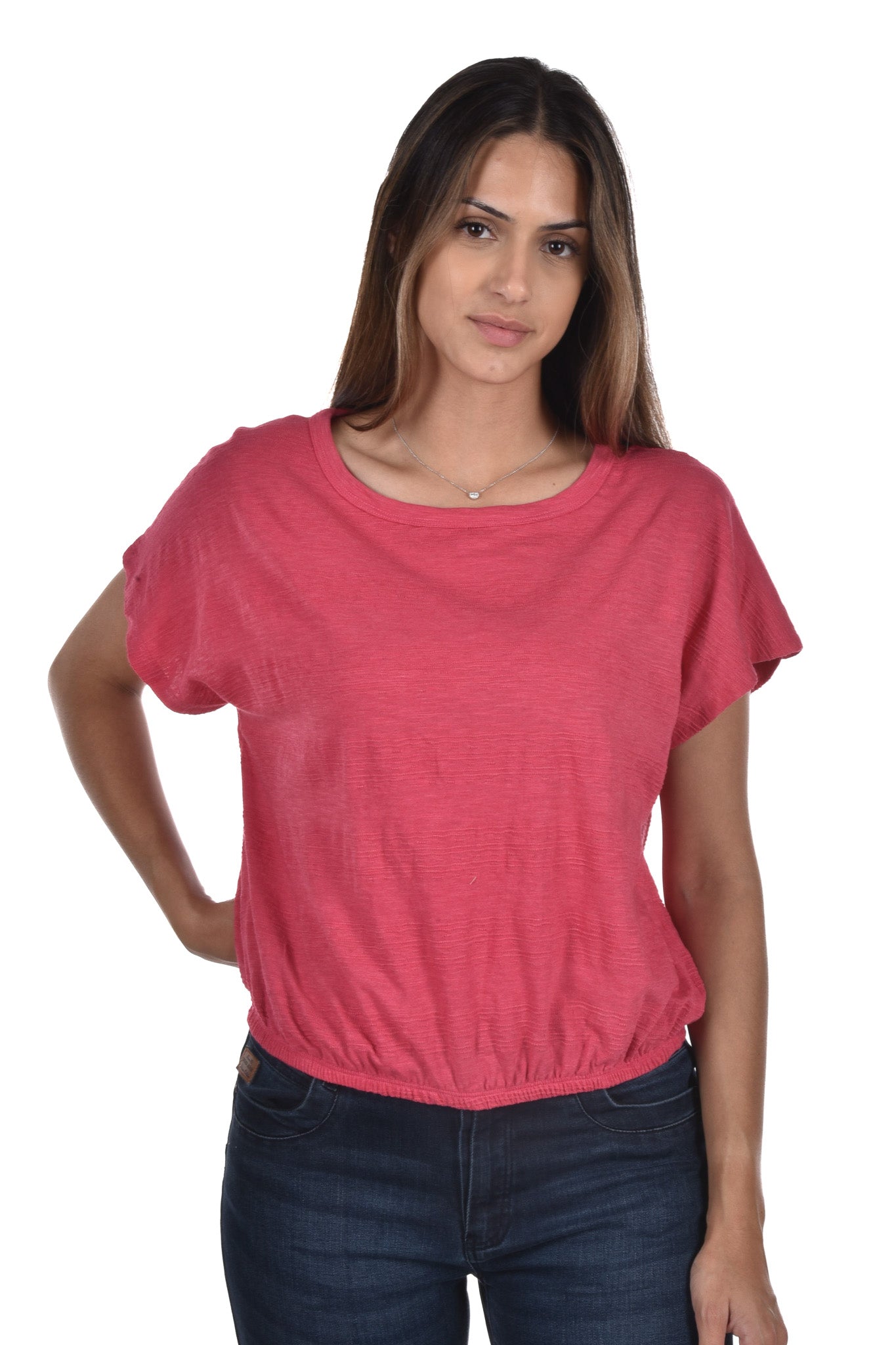 Tullin T-Shirt boxy jacquad
