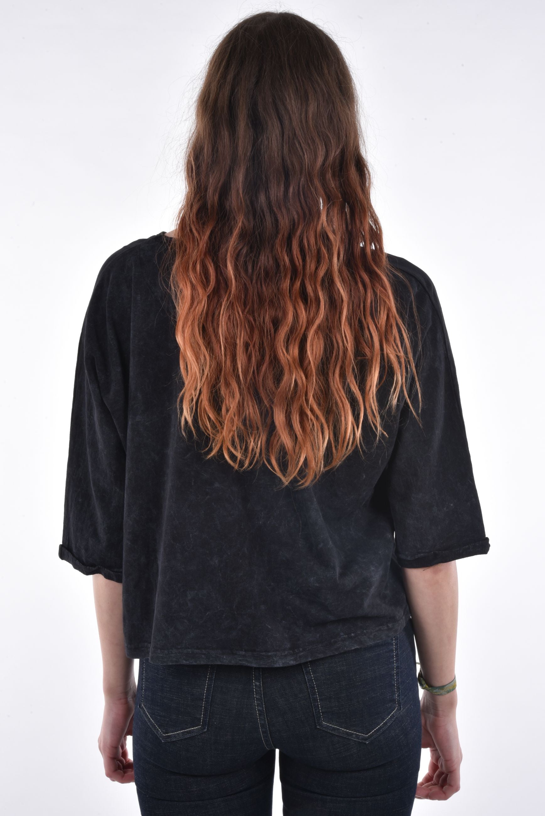 Noida T-Shirt cropped enzyme wash