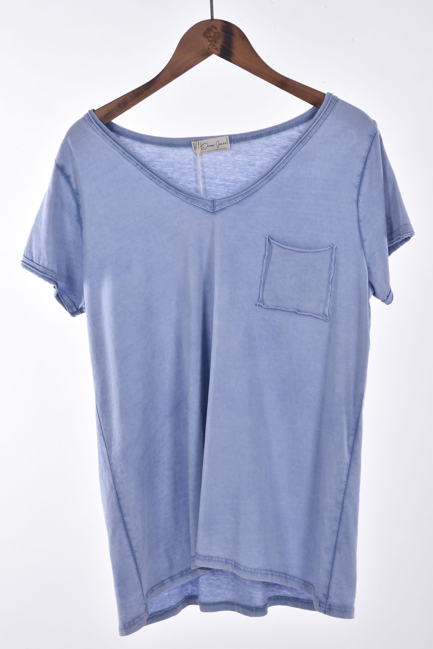 Moina T-Shirt pocket enzyme wash