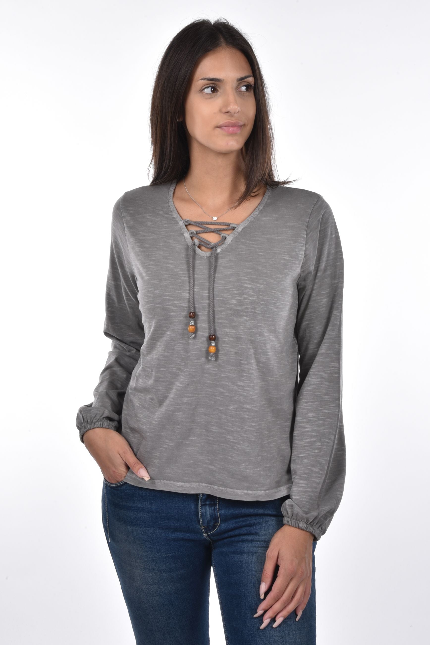 Noora T-Shirt long sleeve strings