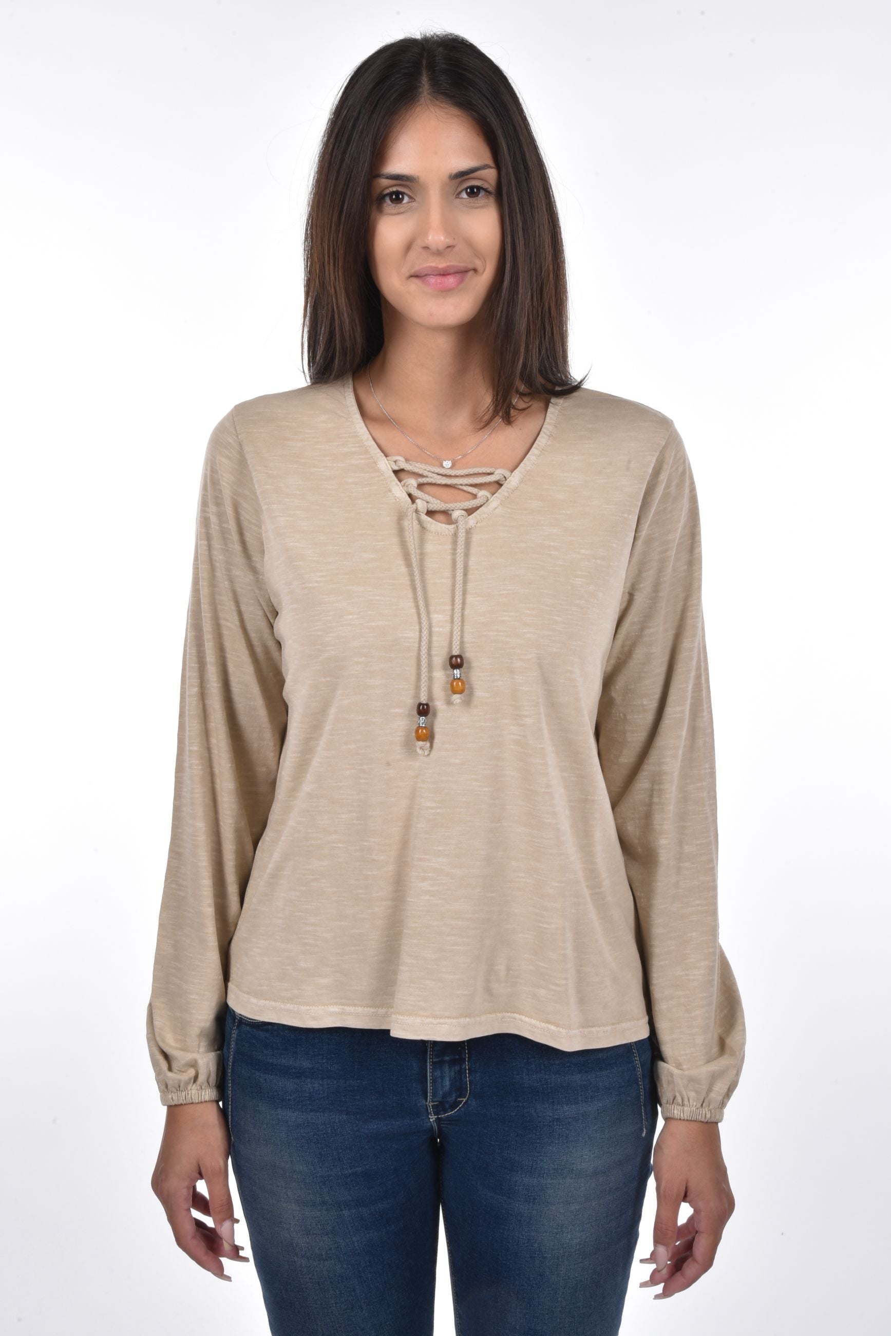 Noora T-Shirt long sleeve strings