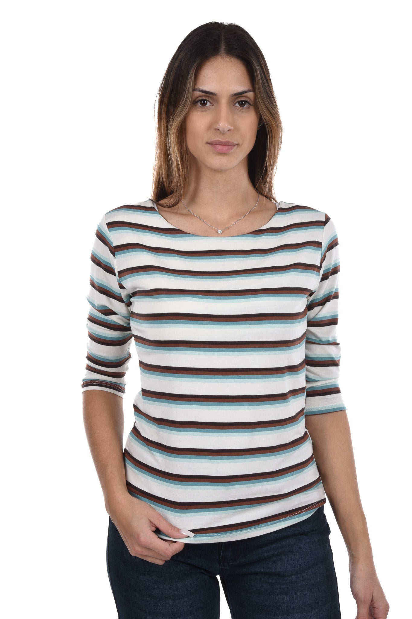Cherry T-Shirt 3/4 sleeves striped