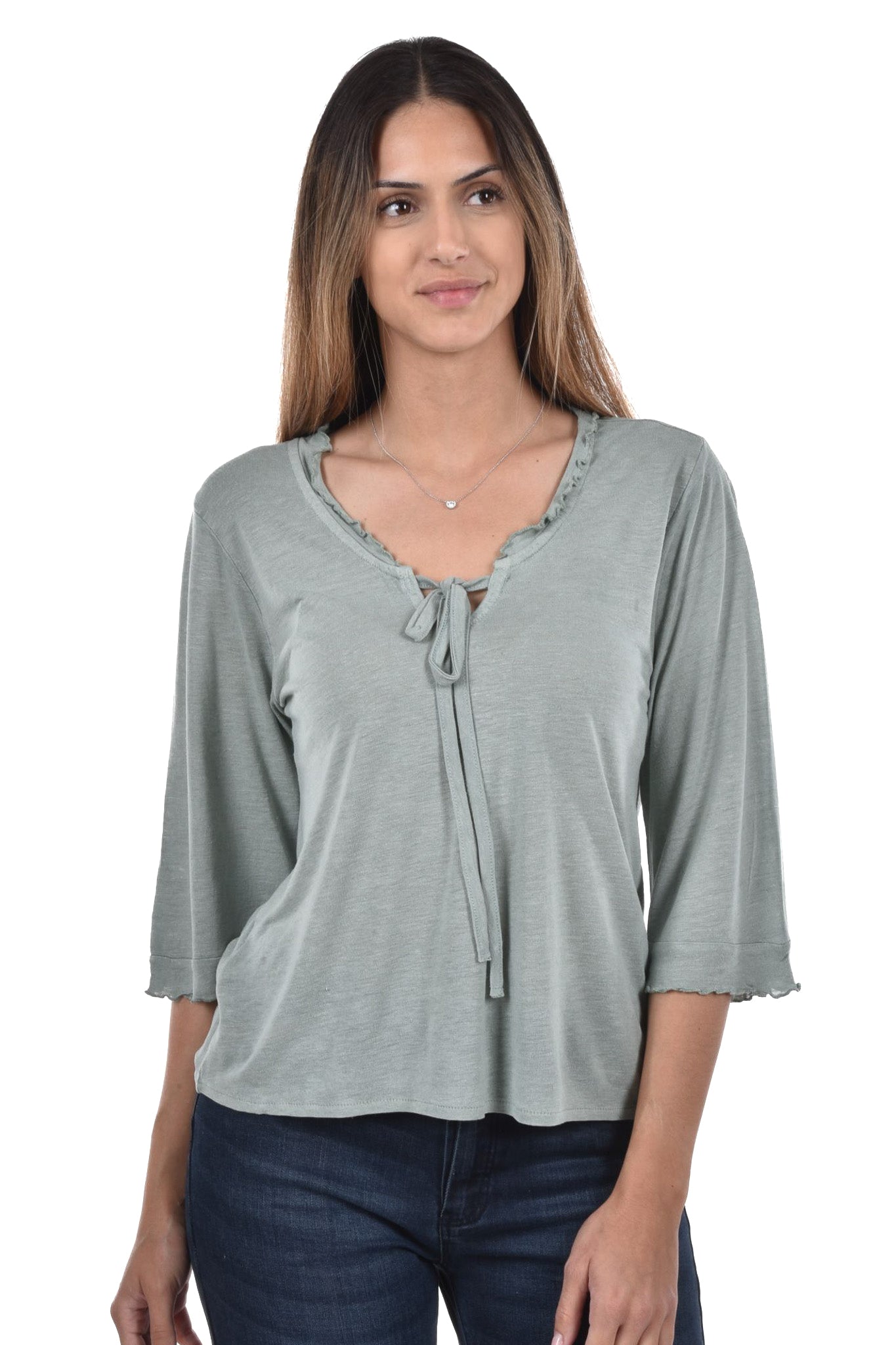 Nea T-Shirt frills 3/4 sleeve