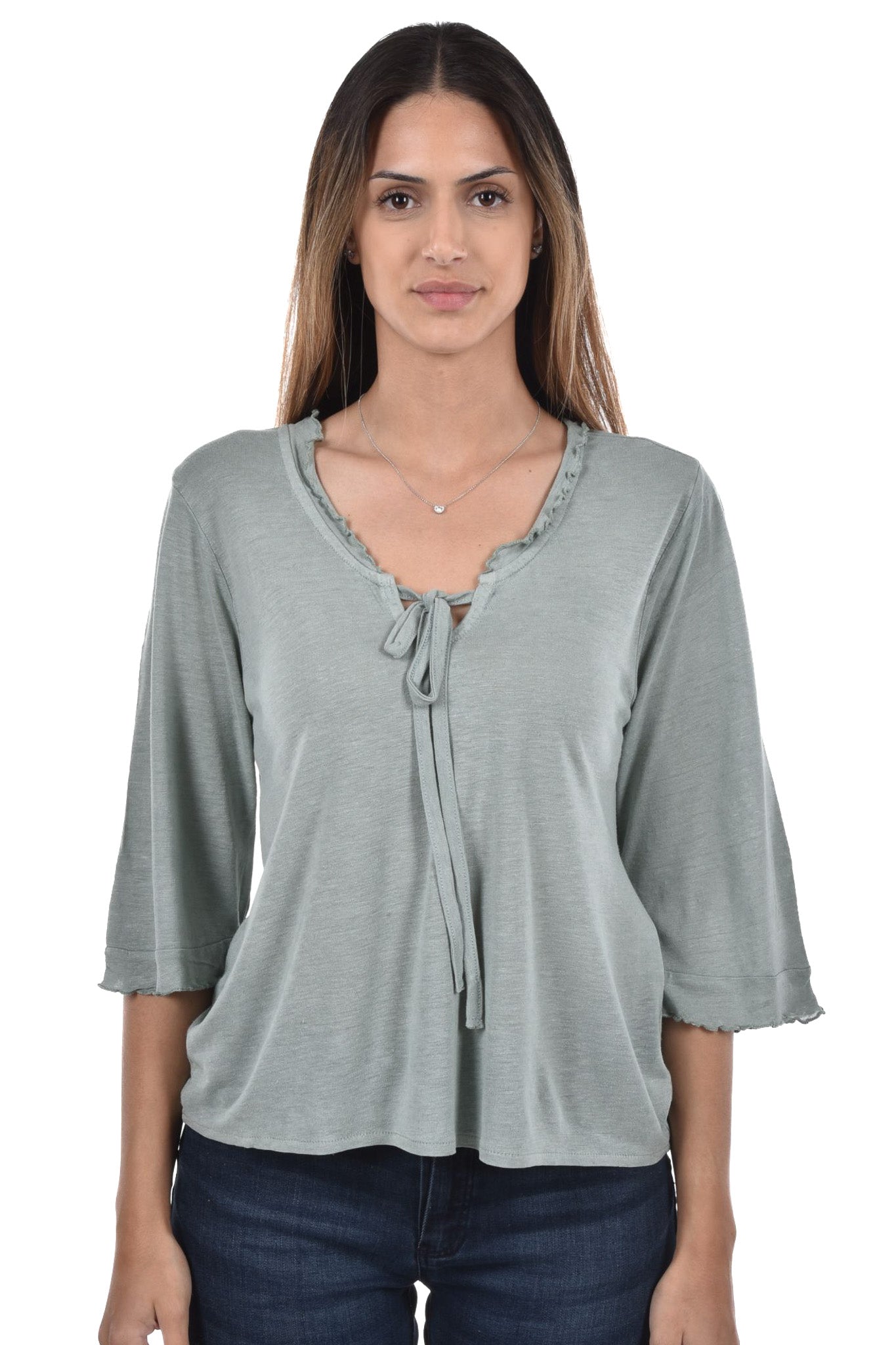 Nea T-Shirt frills 3/4 sleeve