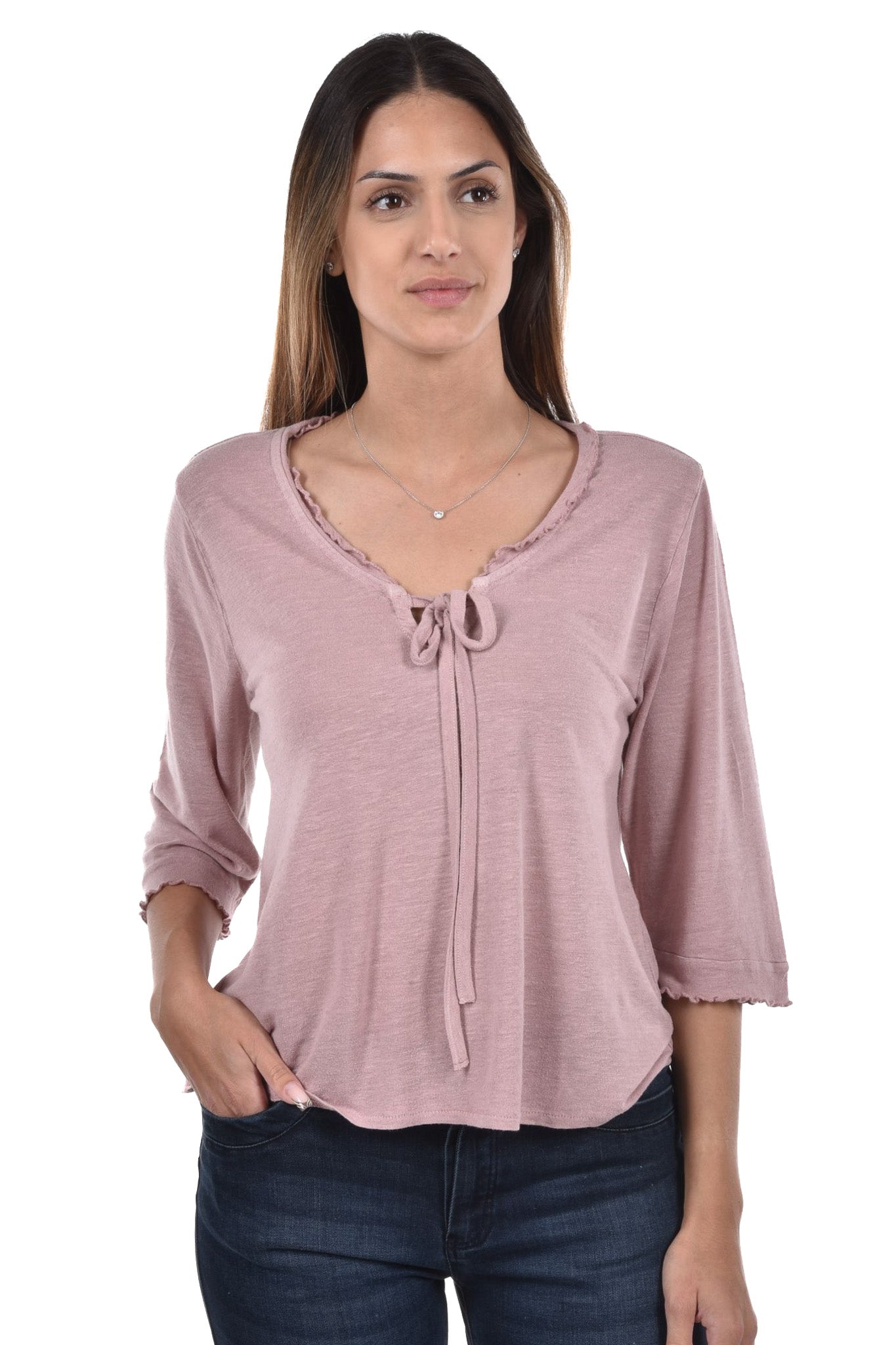 Nea T-Shirt frills 3/4 sleeve