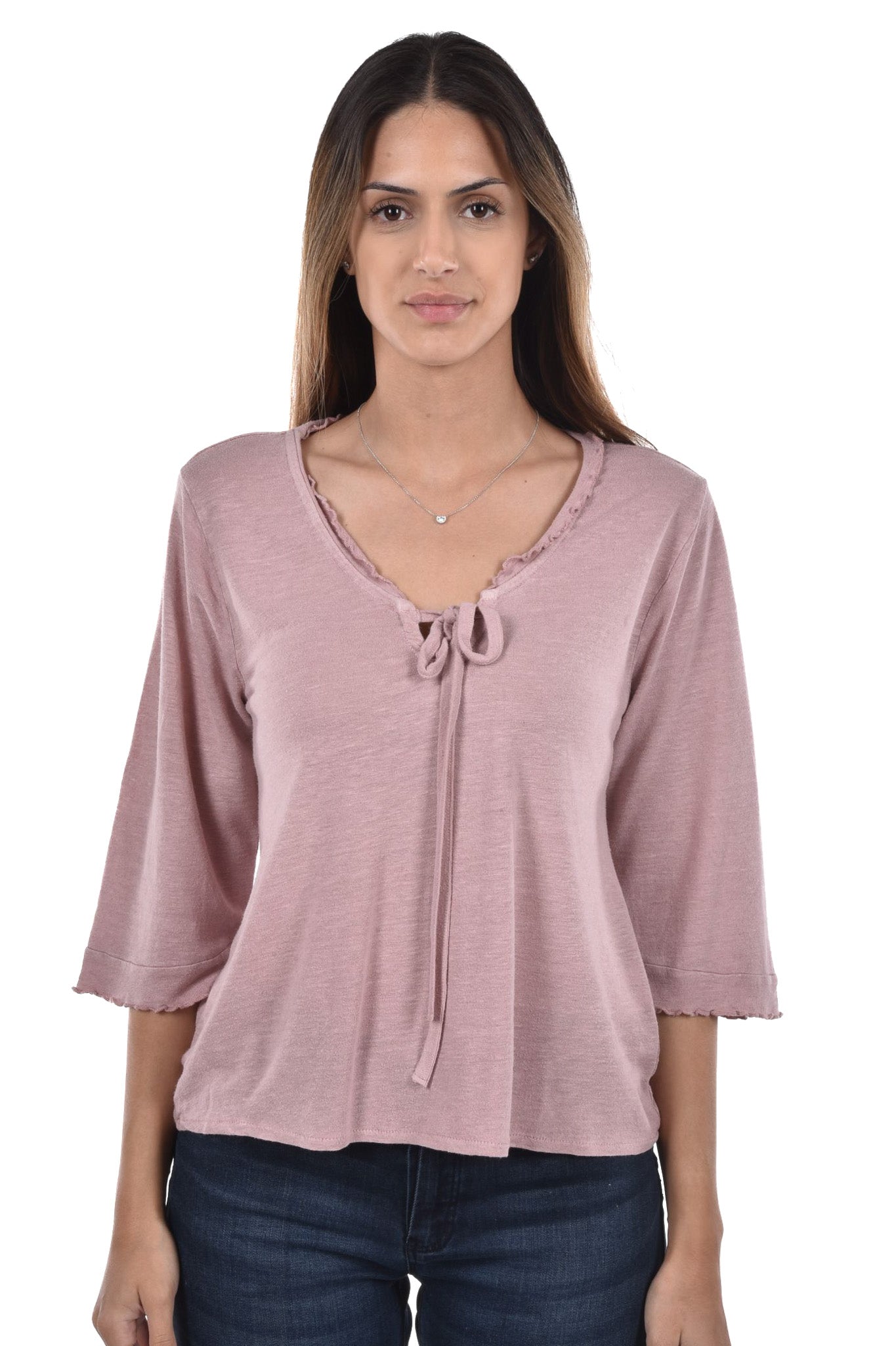 Nea T-Shirt frills 3/4 sleeve