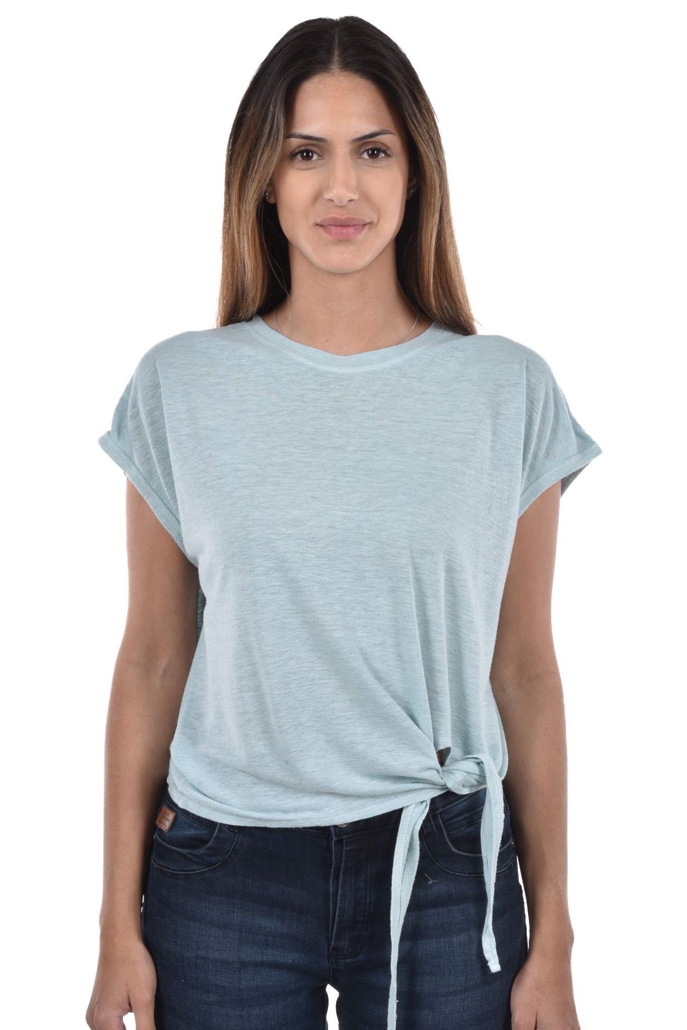 Naz Top boxy knotted