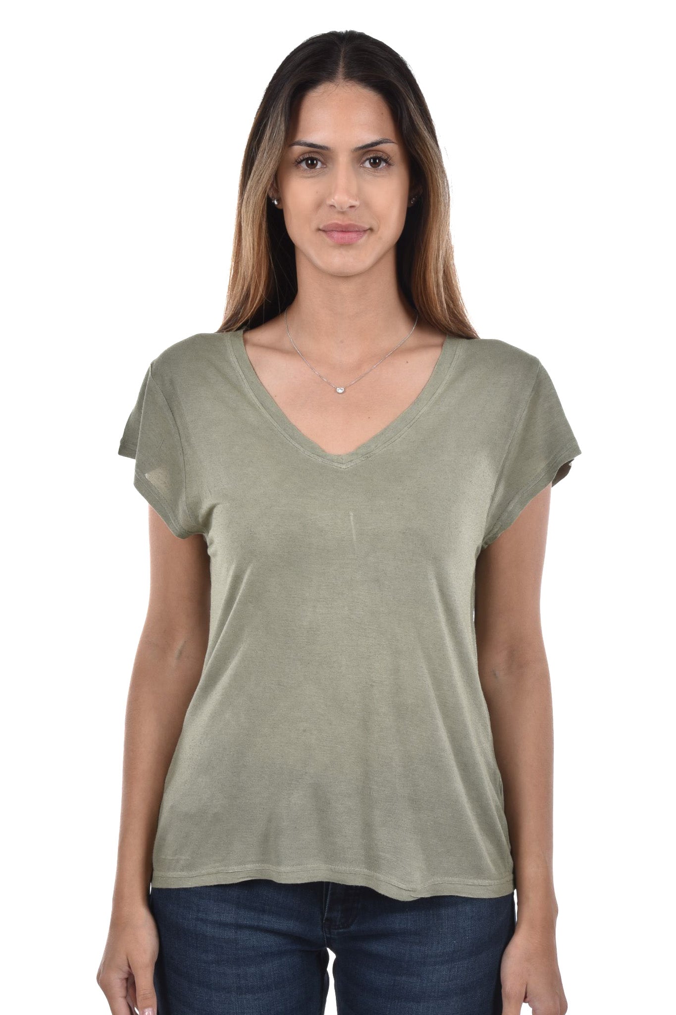 Narin T-Shirt V-Neck linen