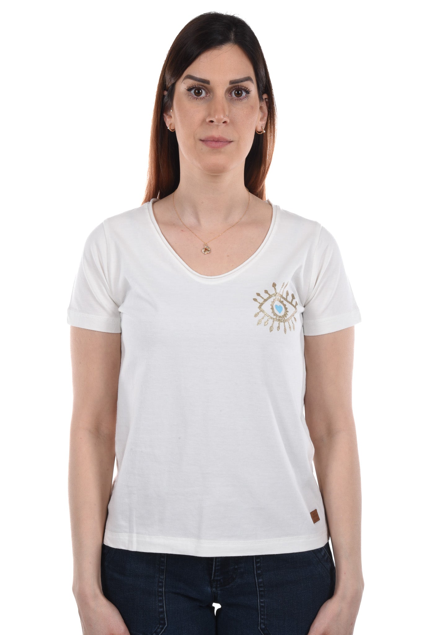 Tülin T-Shirt V-Neck glitter