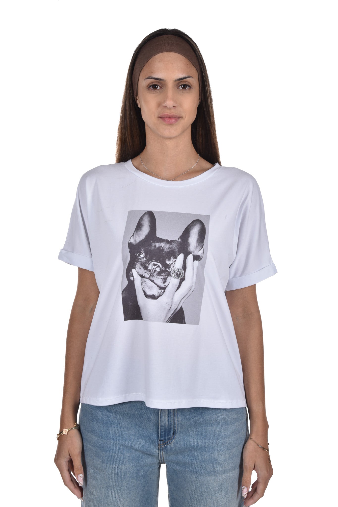 Mila T-Shirt boxy dog
