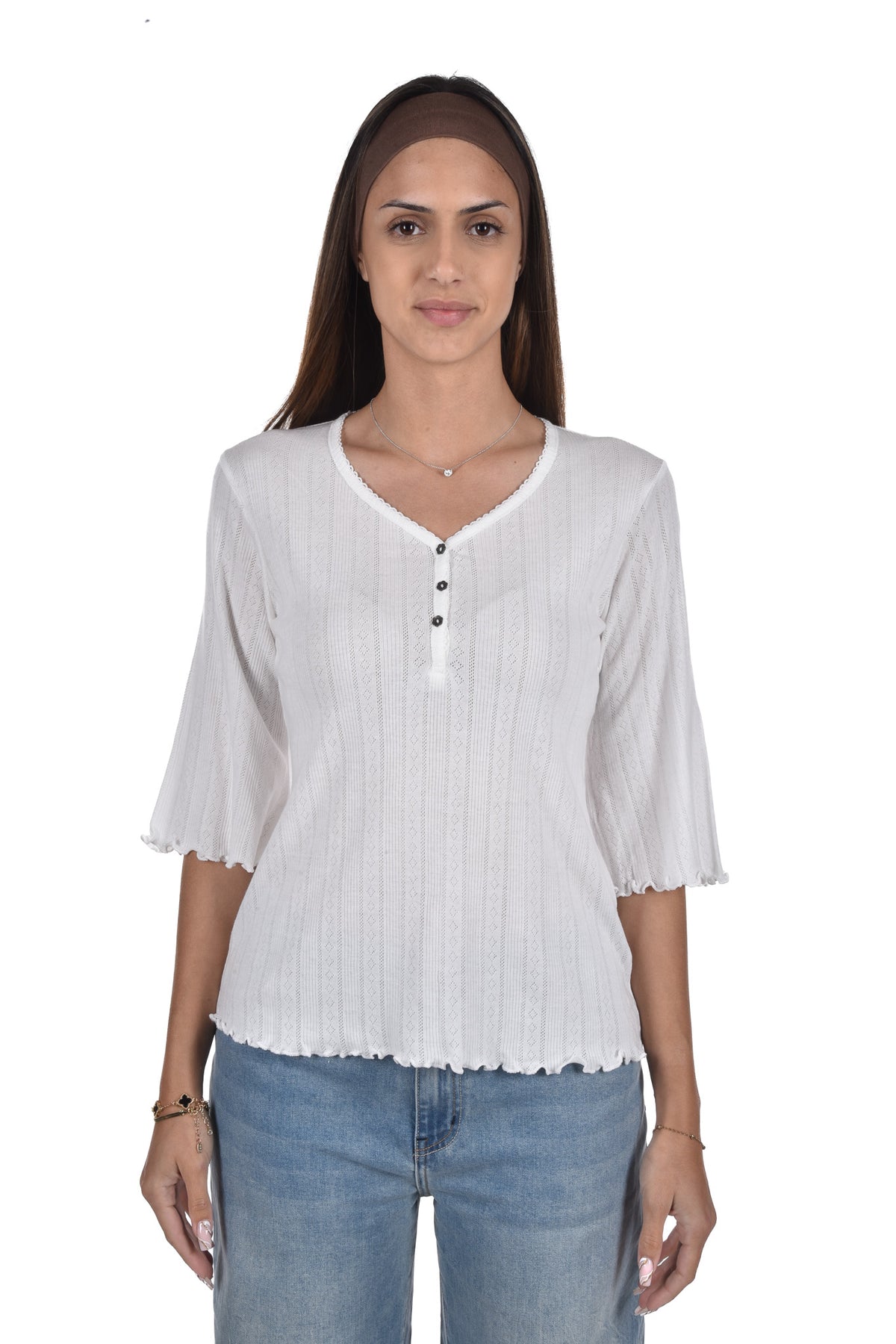 Tjara T-Shirt pointelle