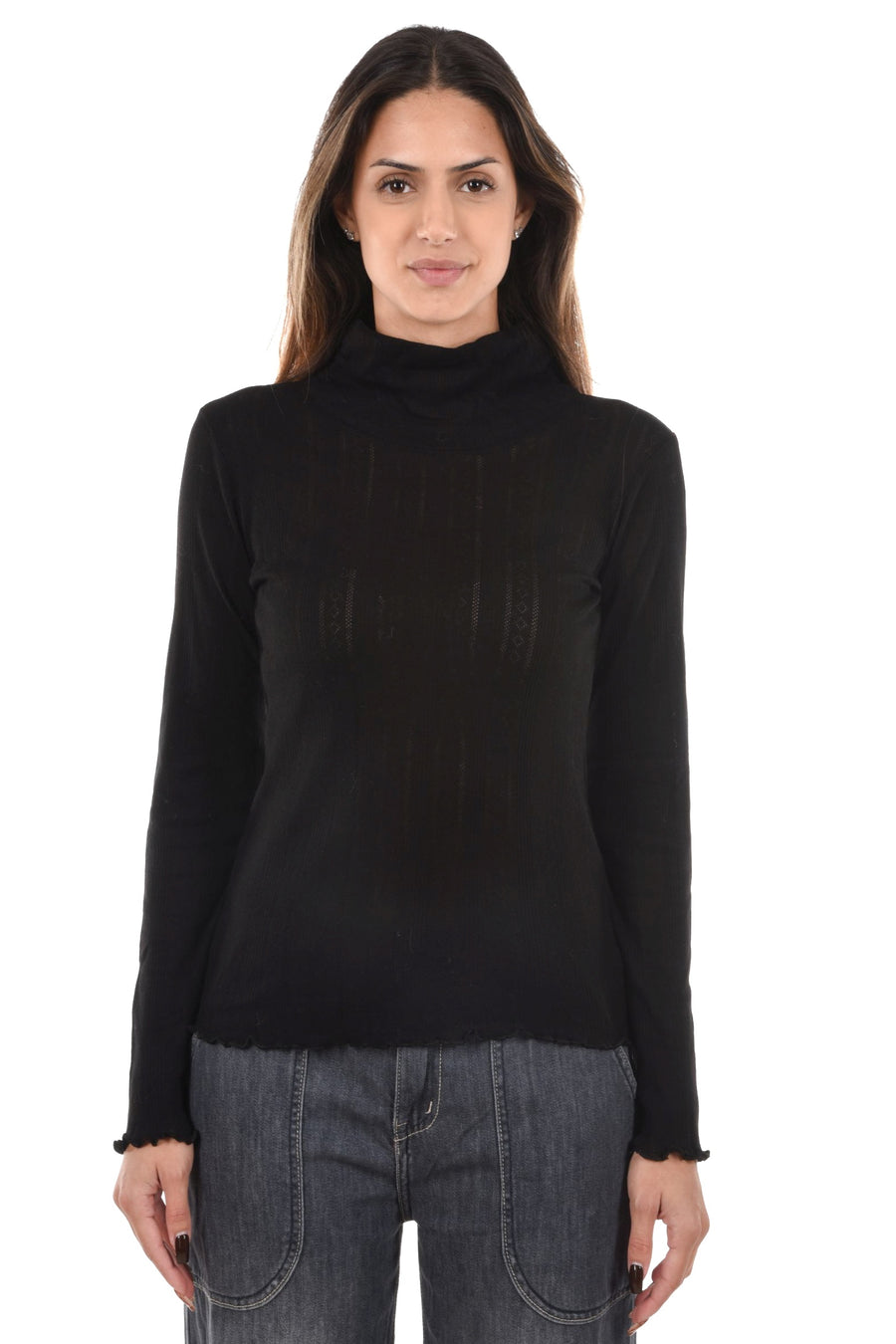 Taya T-Shirt large rollerneck long sleeve