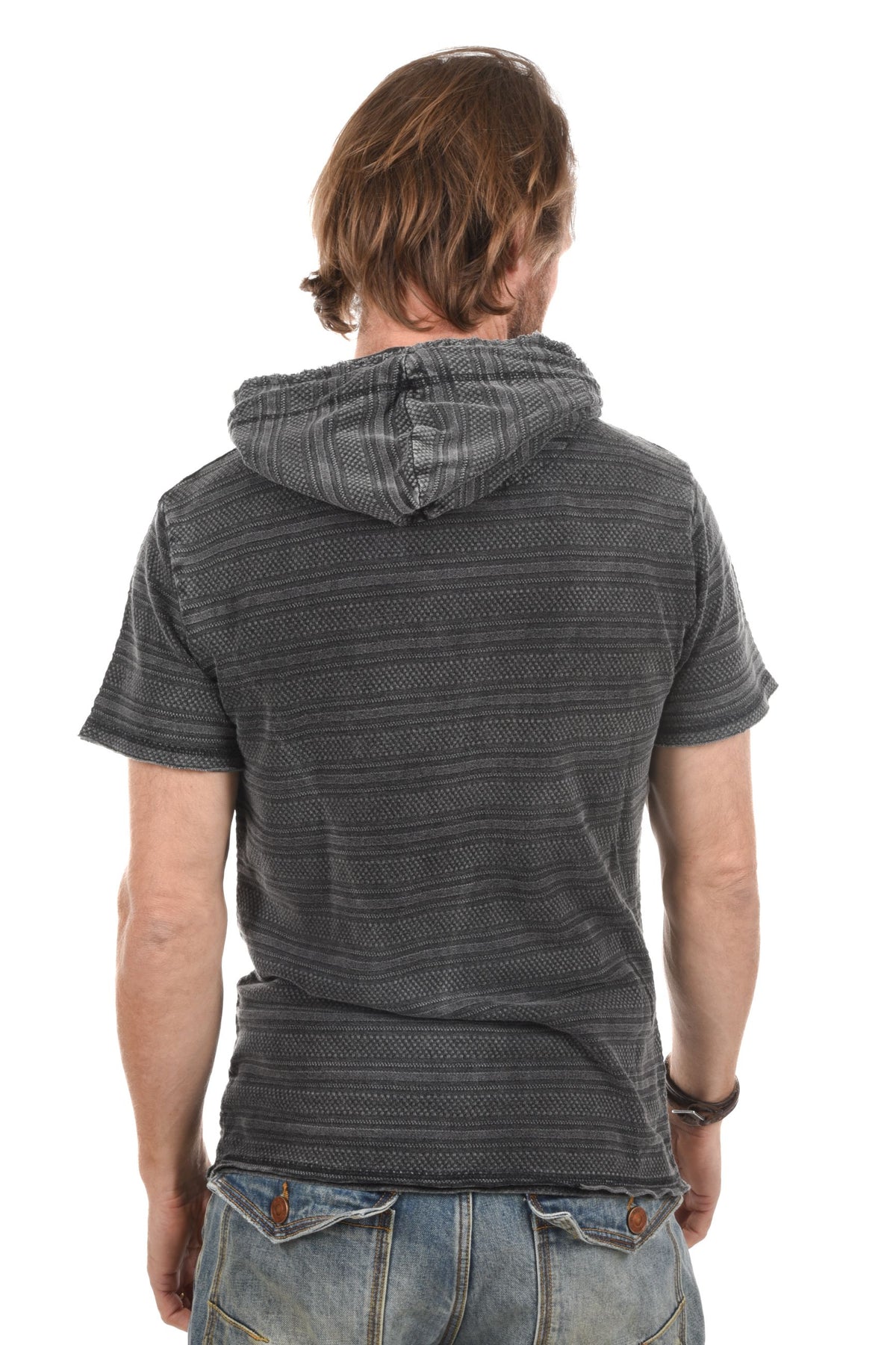 Nolan T-Shirt jacquard stripes & print