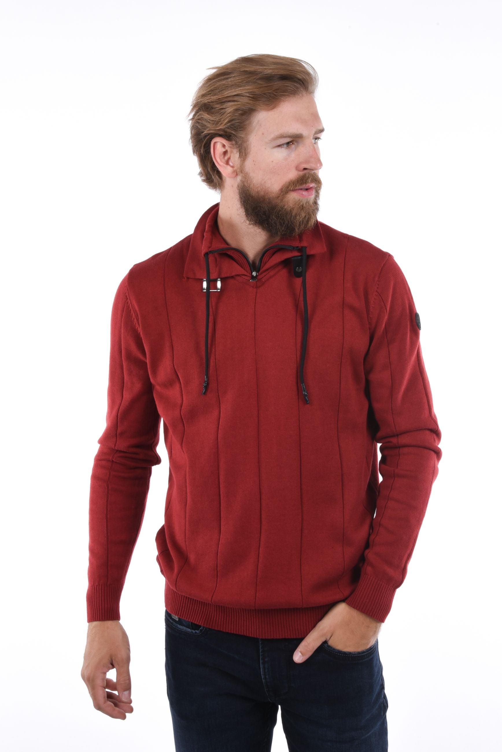 Carson Pullover double collar