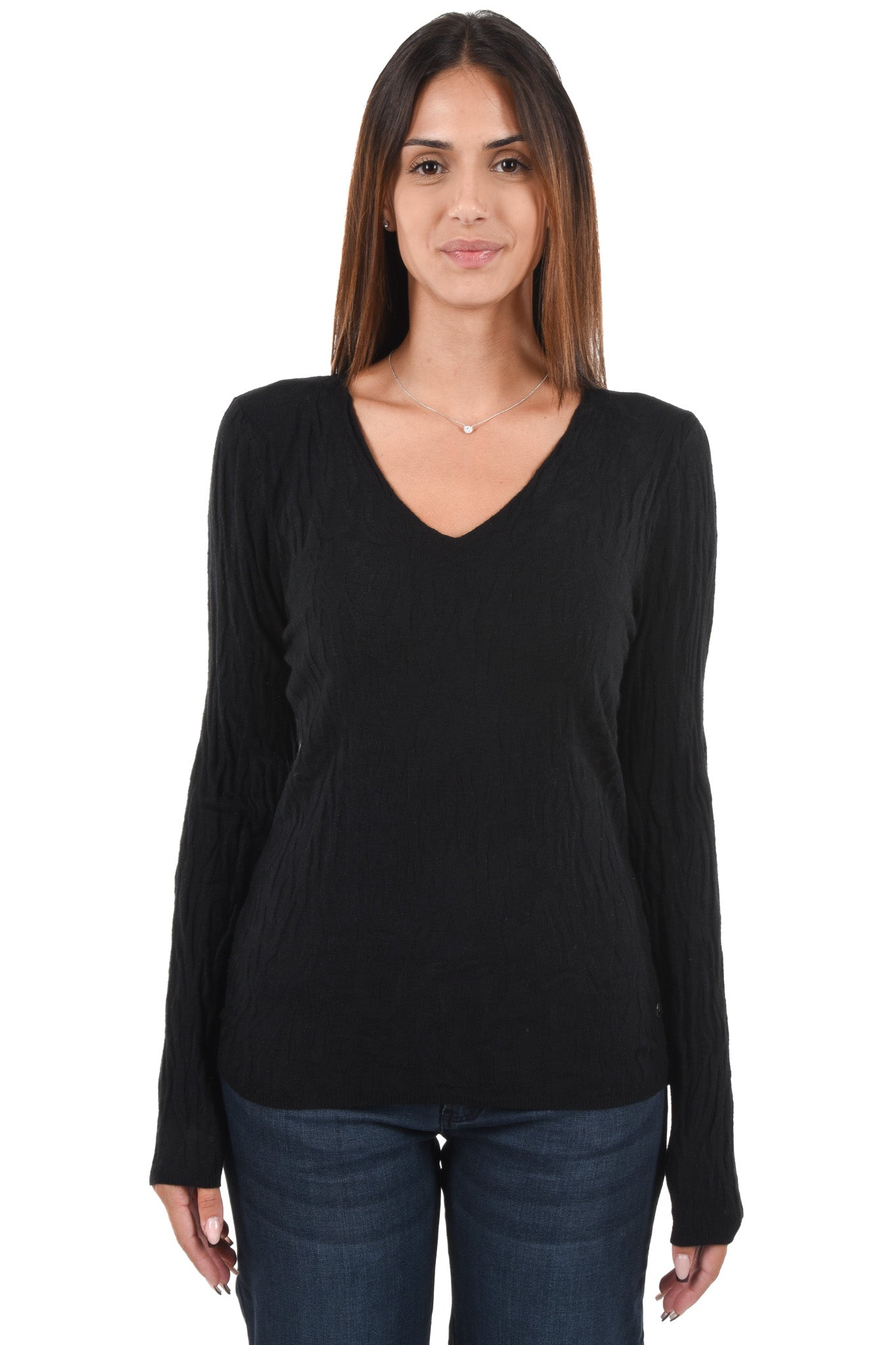 Dore Pullover jacquard V-neck