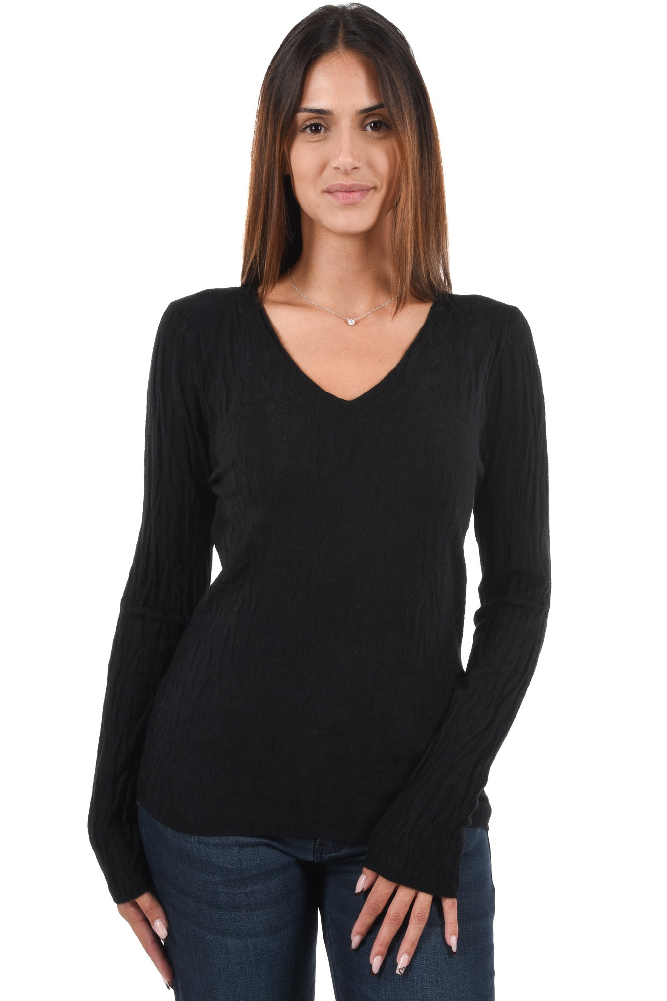 Dore Pullover jacquard V-neck