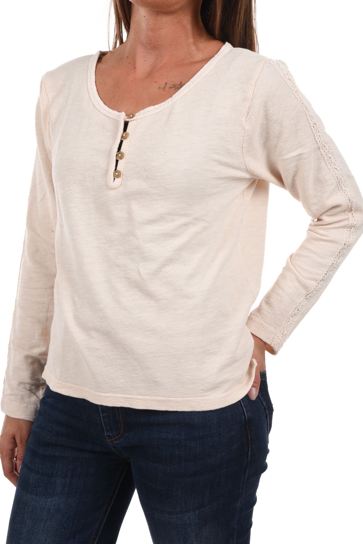 Sylvie Pullover lace ribbon