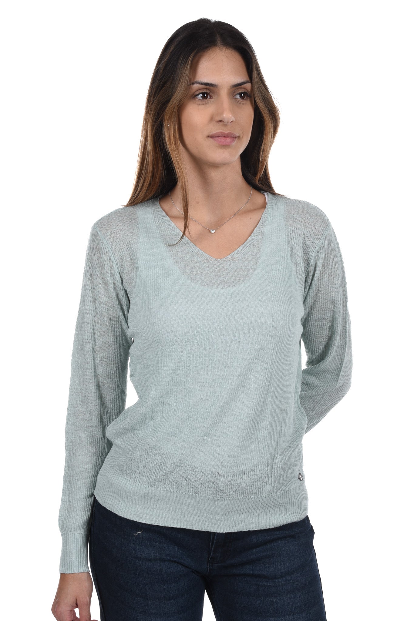 Can Pullover rib linen