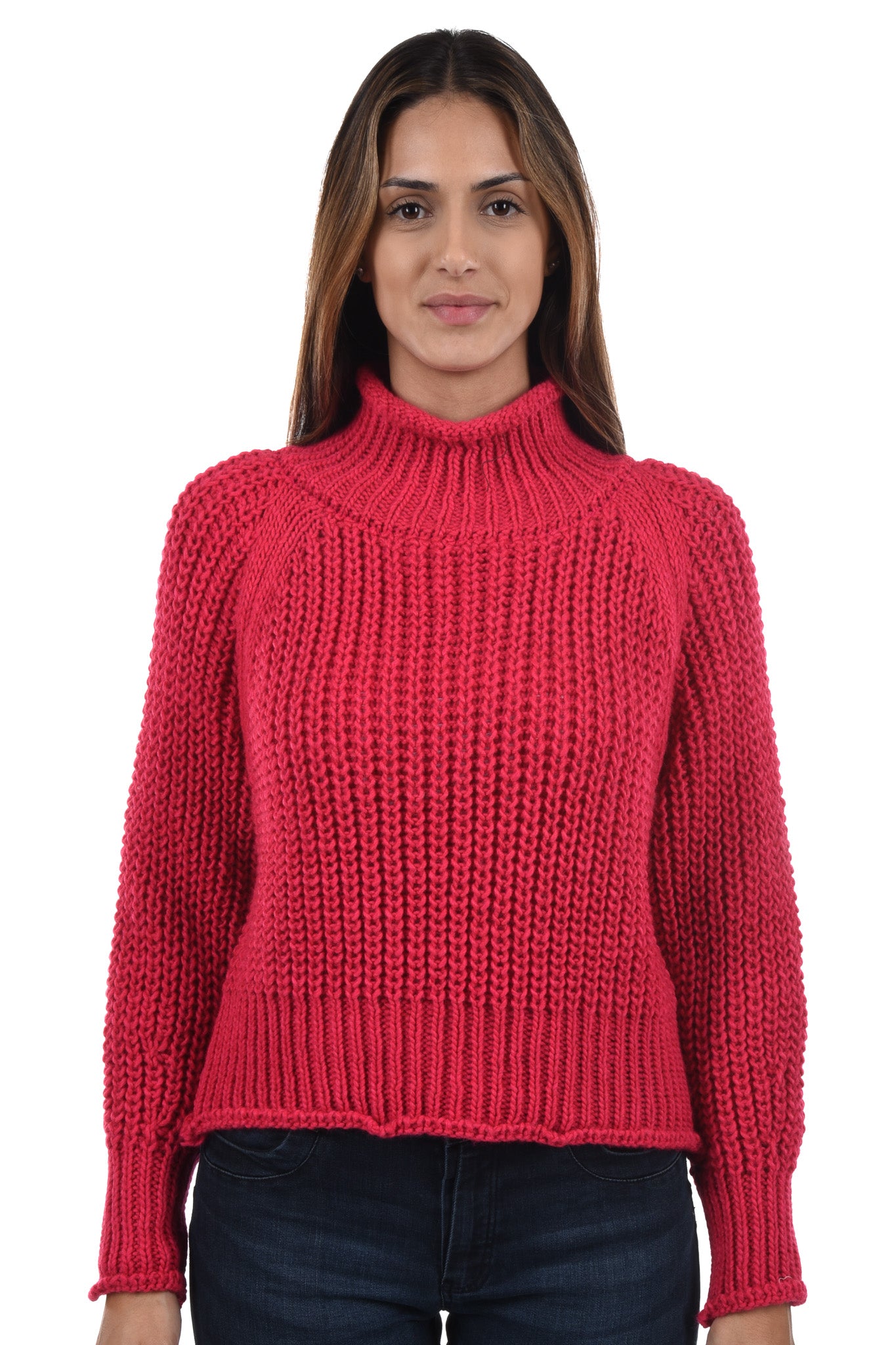 Cynthia Pullover mock neck