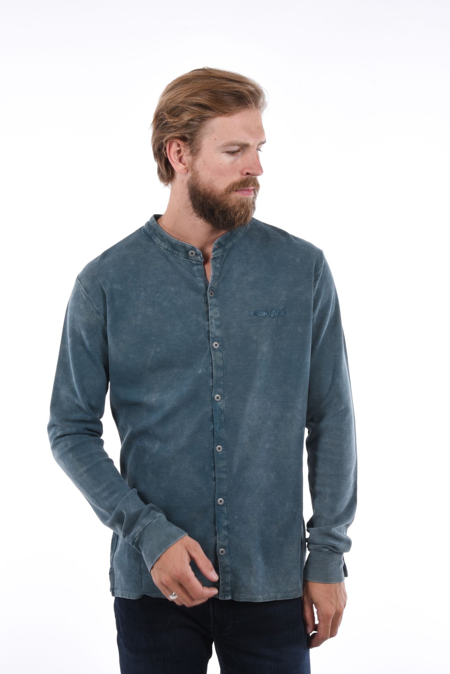 Niilo Shirt long sleeves enzyme wash