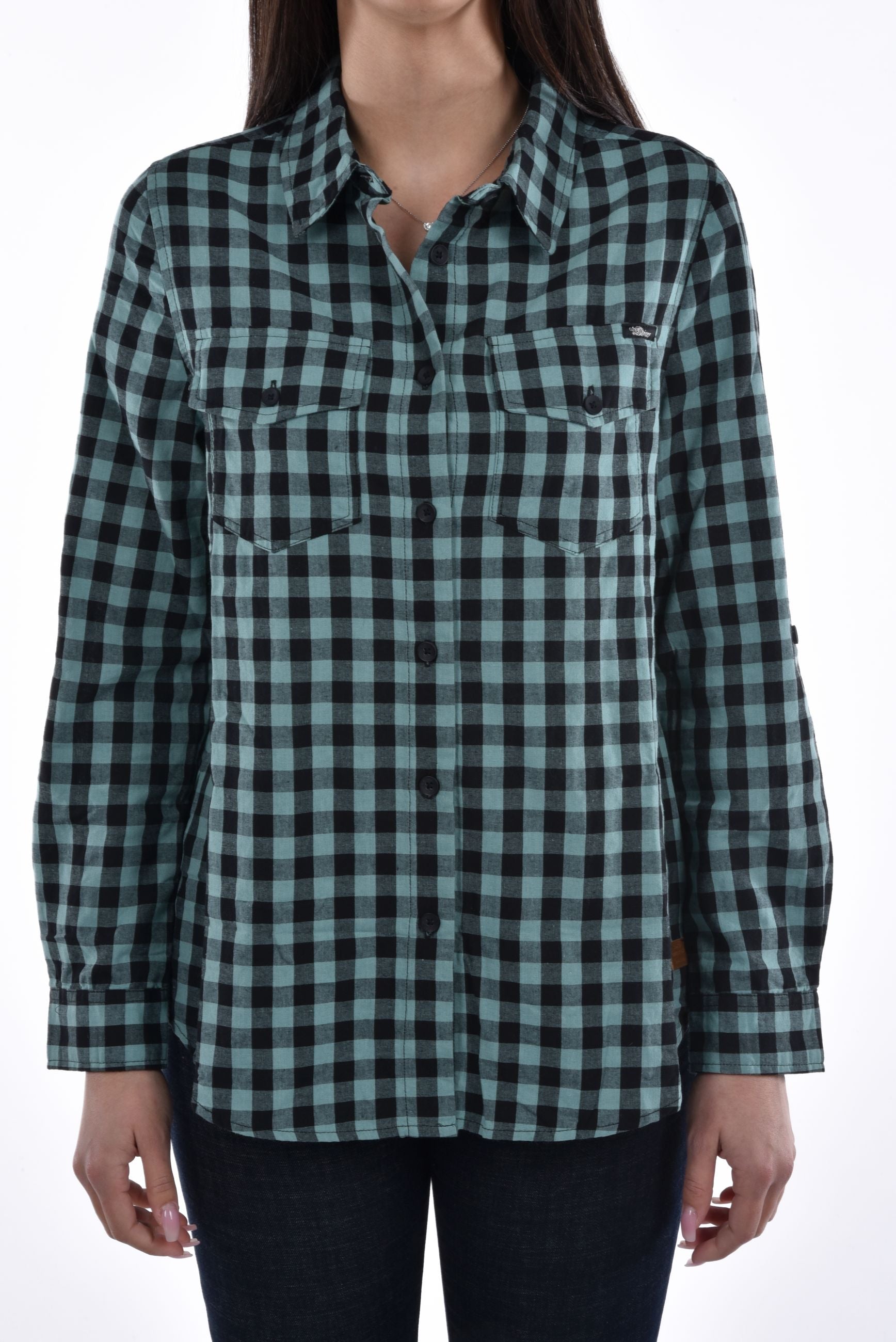 Falera Blouse long checked