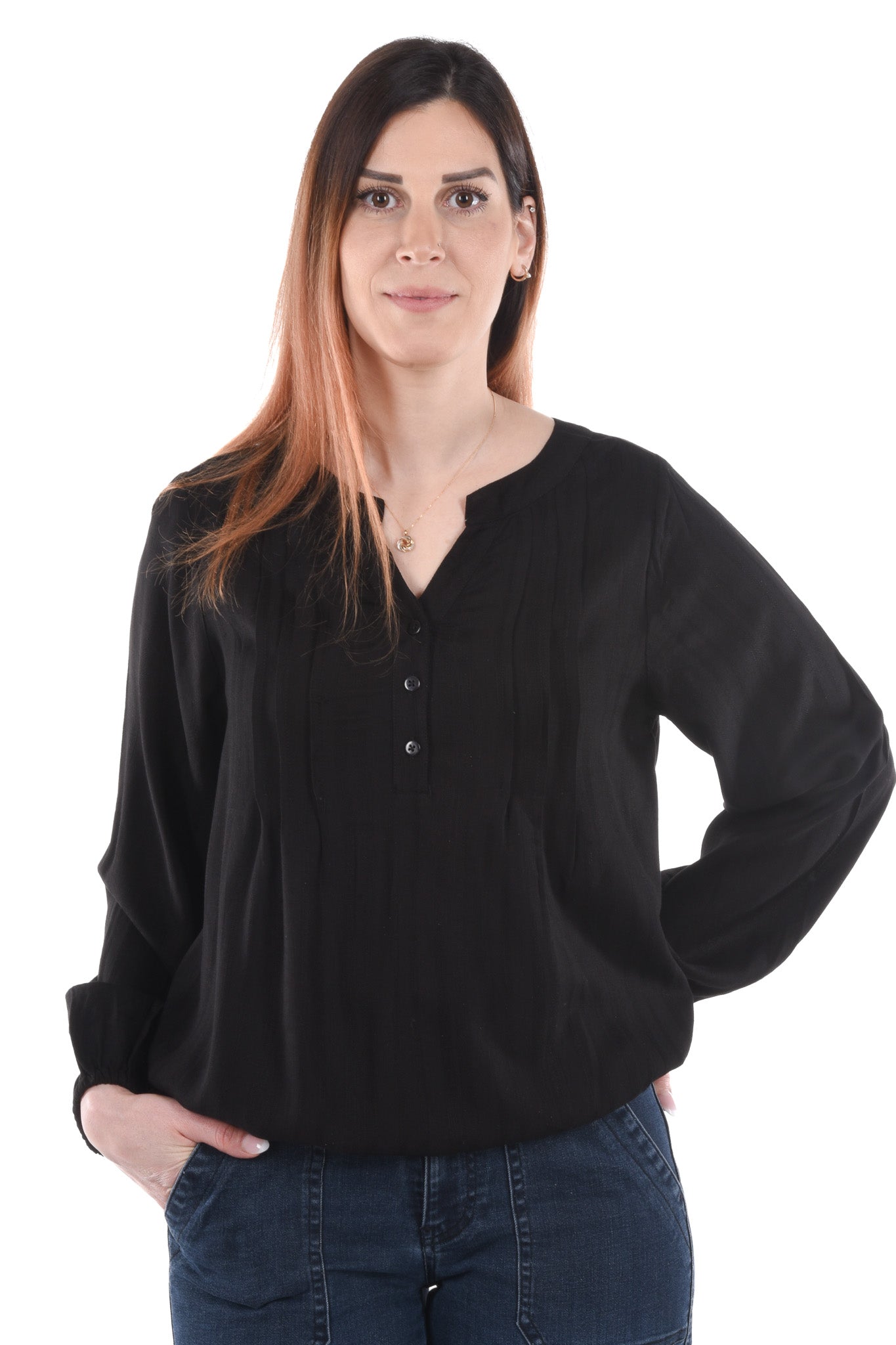 Suthi Blouse jacquard striped