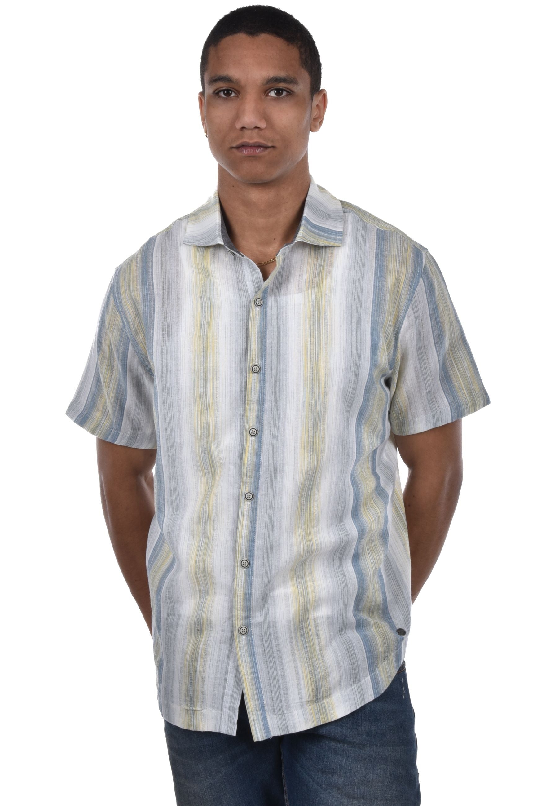 Split Shirt loose fit striped