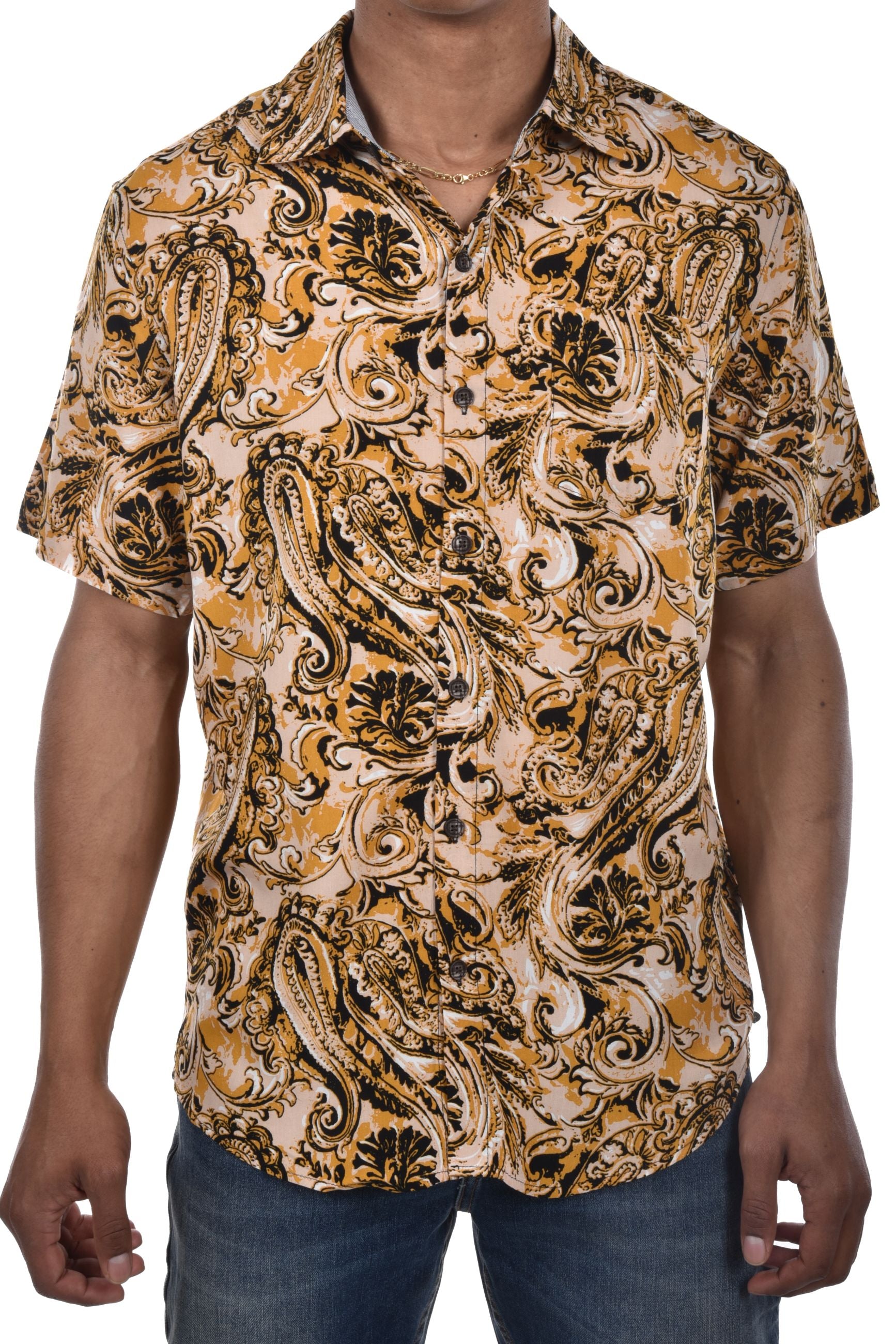 Split Shirt loose fit viscose printed