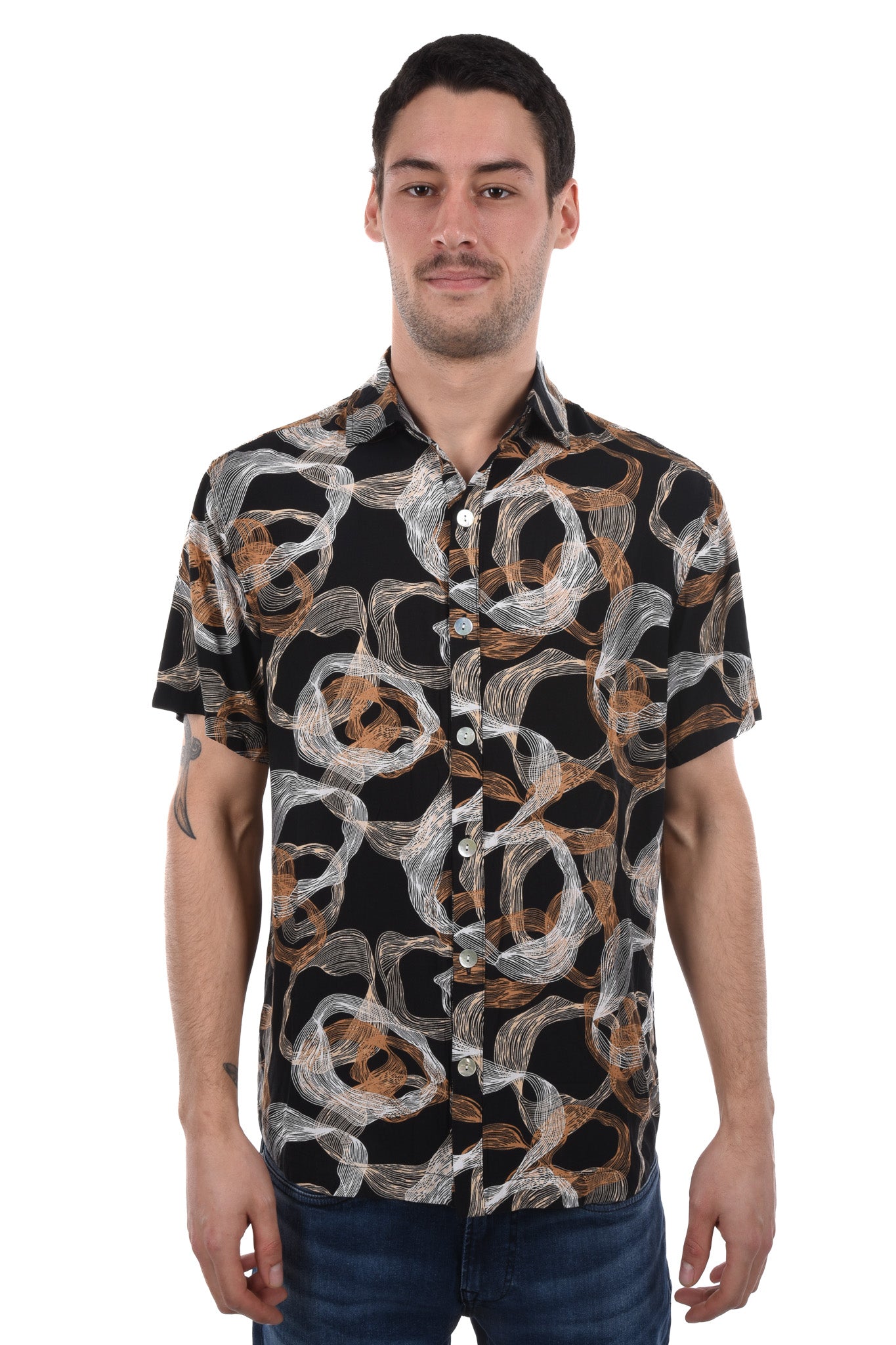 Split Shirt viscose printed