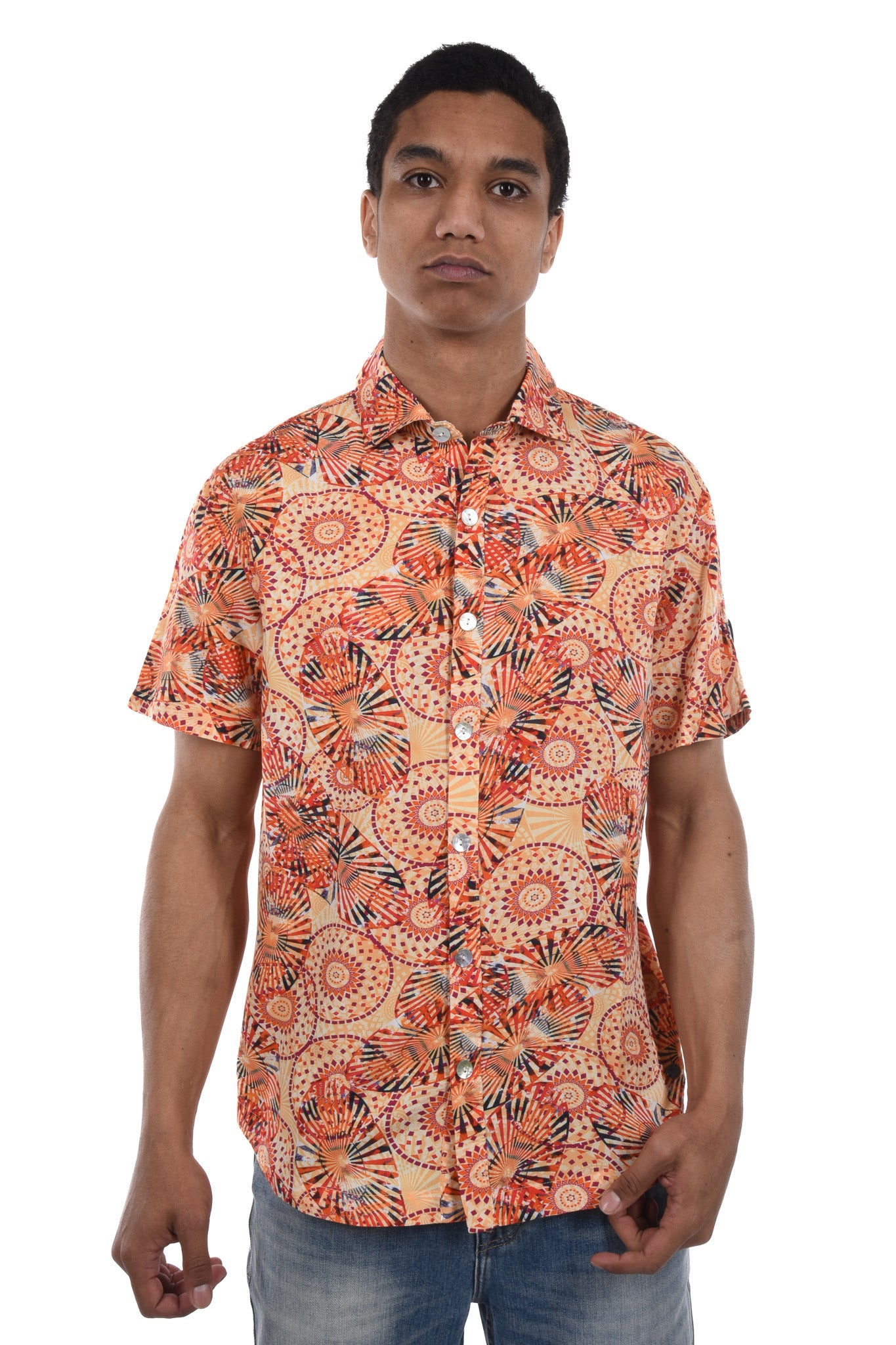 Split Shirt viscose printed