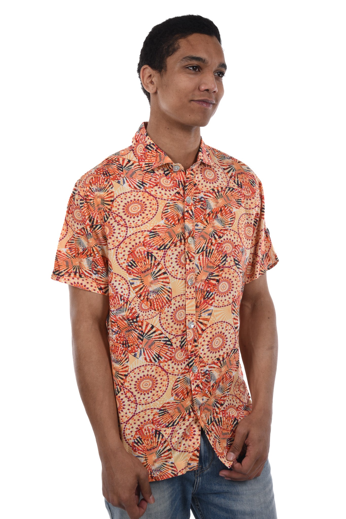 Split Shirt viscose printed