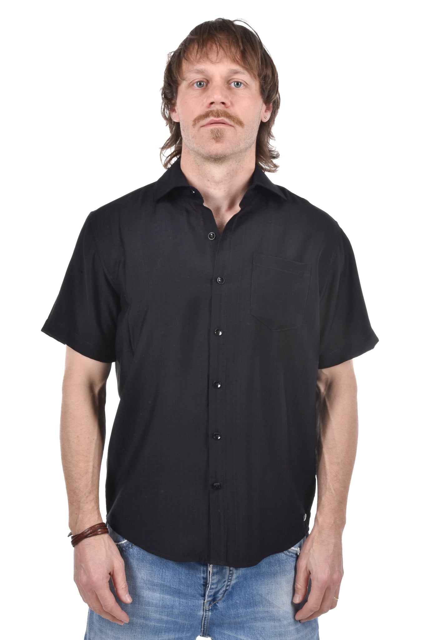 Split Shirt viscose plain