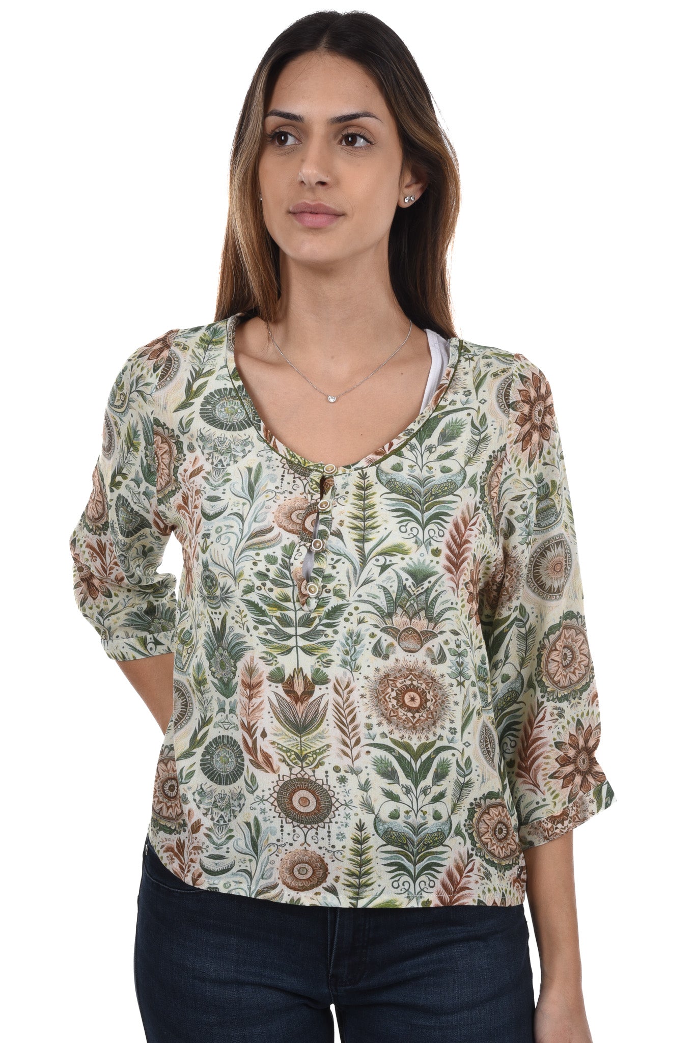 Silvana Blouse printed