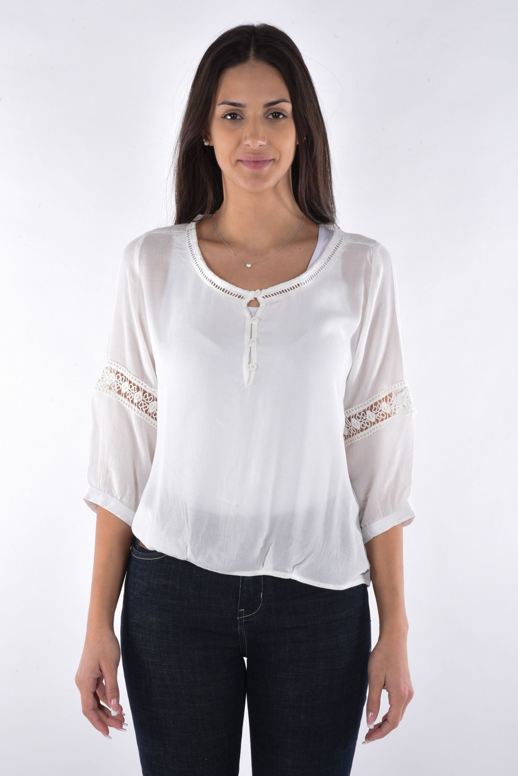Silvana Blouse lace mix