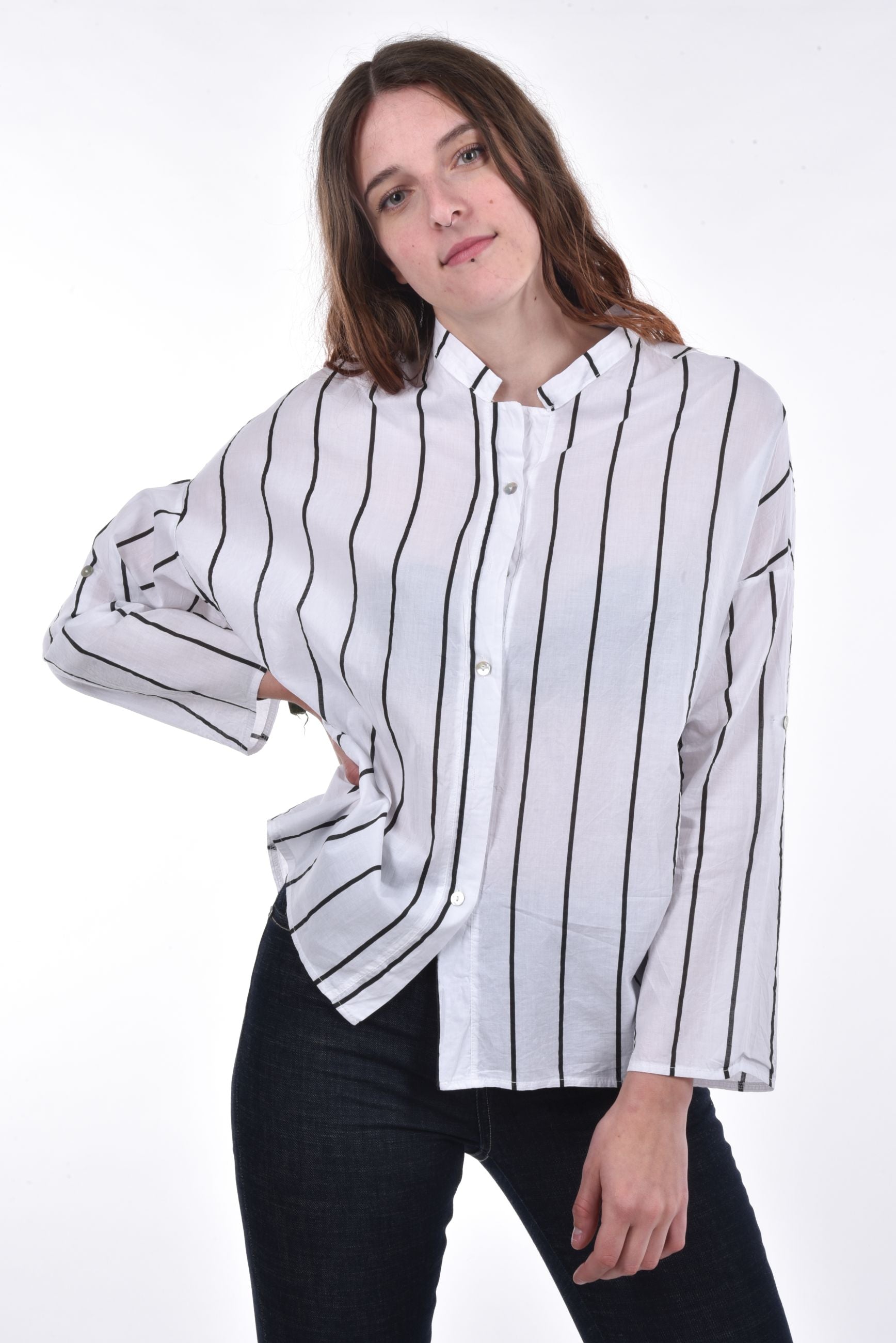 Mac Blouse boxy knotted