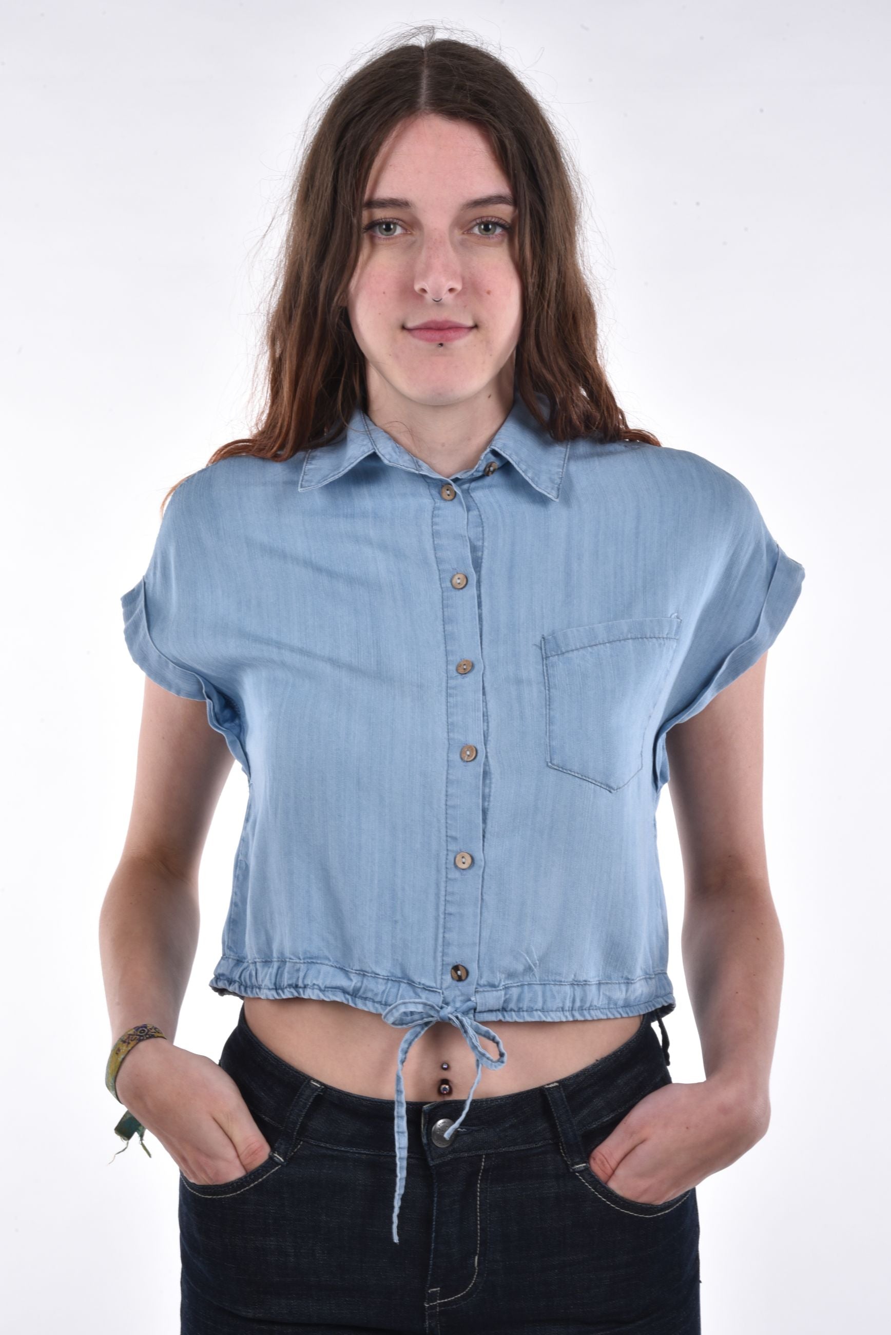 Janka Blouse cropped boxy