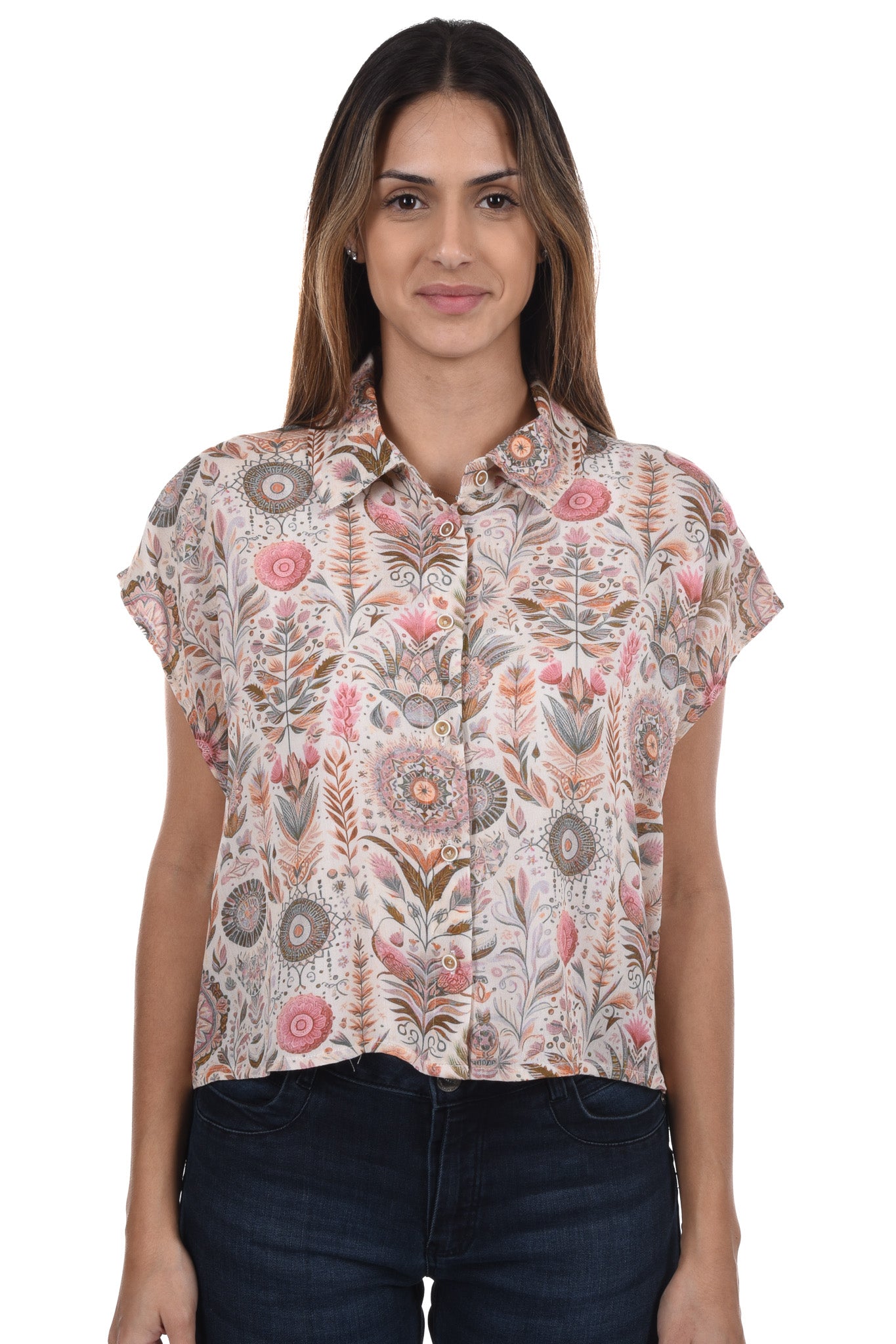 Jiddy Blouse boxy jacquard