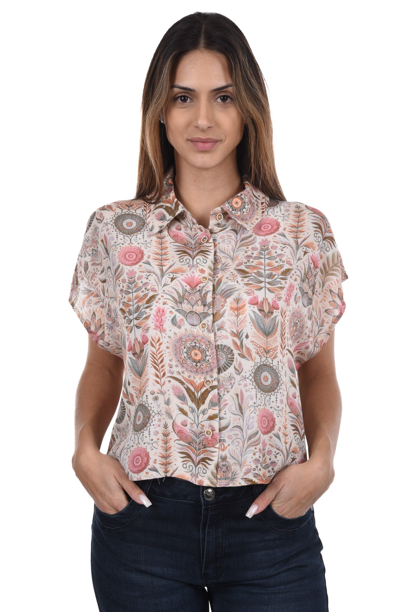 Jiddy Blouse boxy jacquard