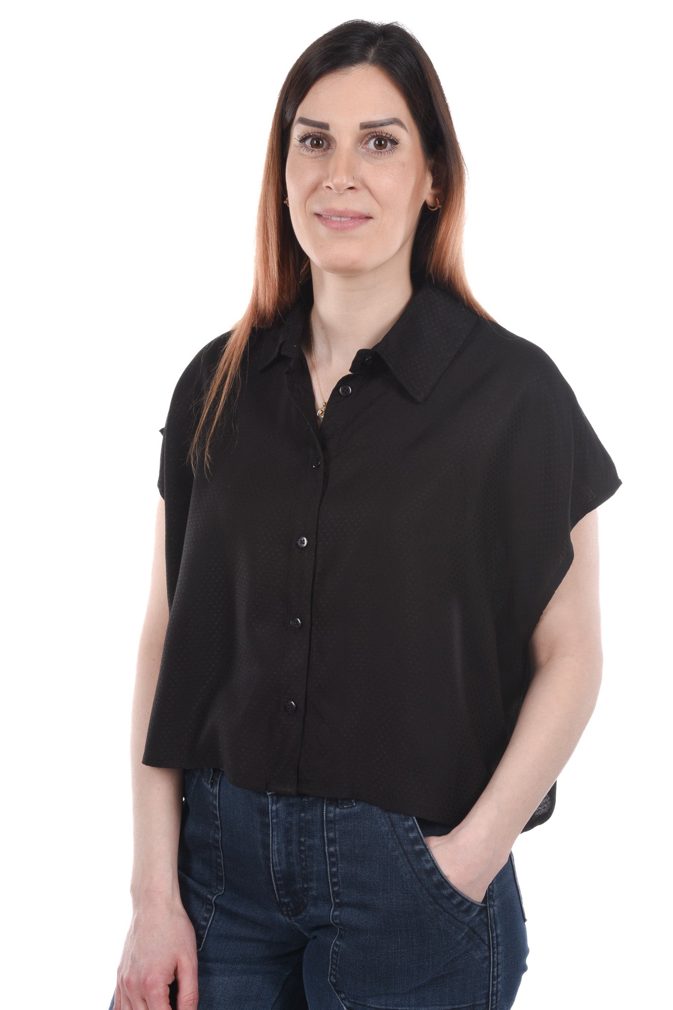 Jiddy Blouse boxy jacquard