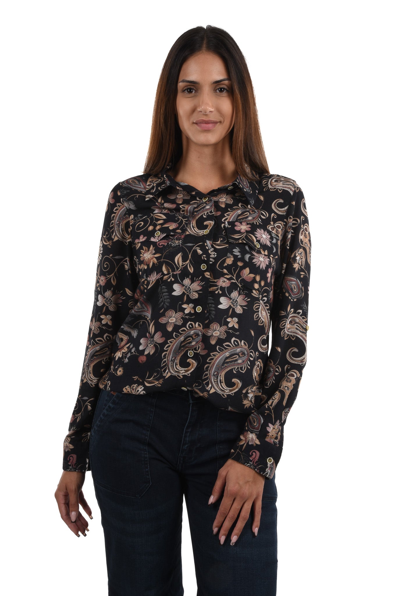 Fala Blouse long printed