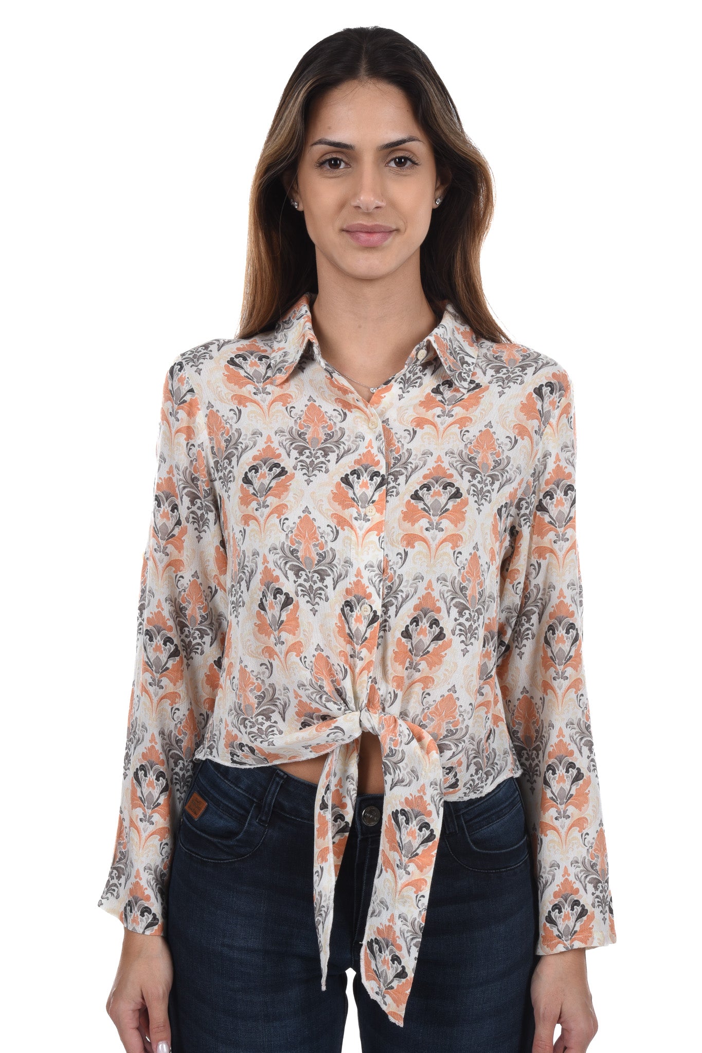 Sini Blouse knotted printed
