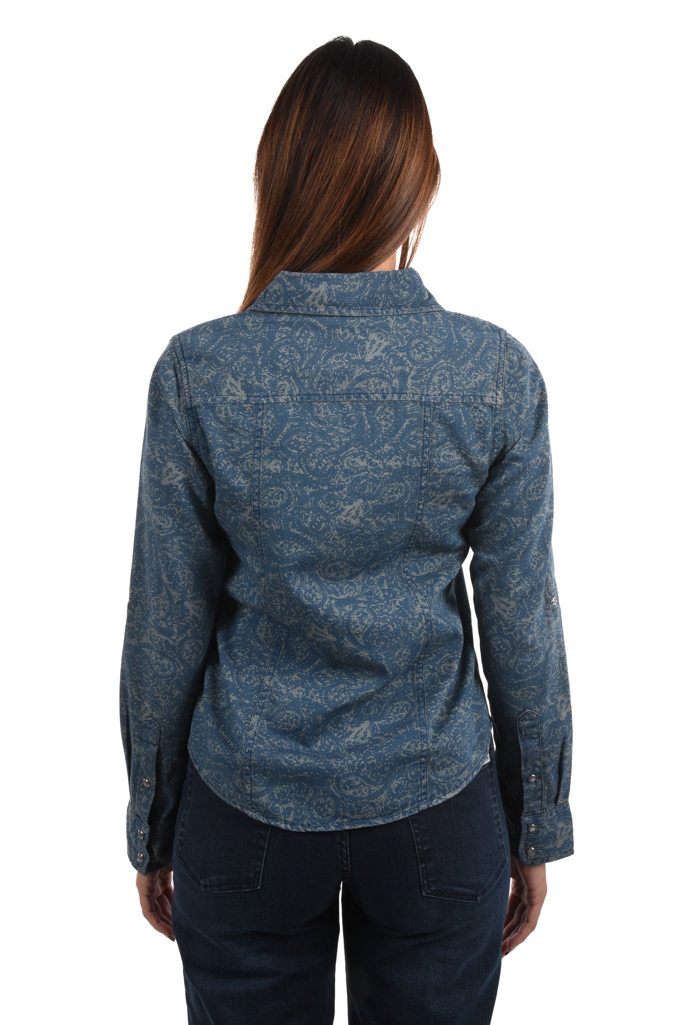 Sault Blouse printed denim