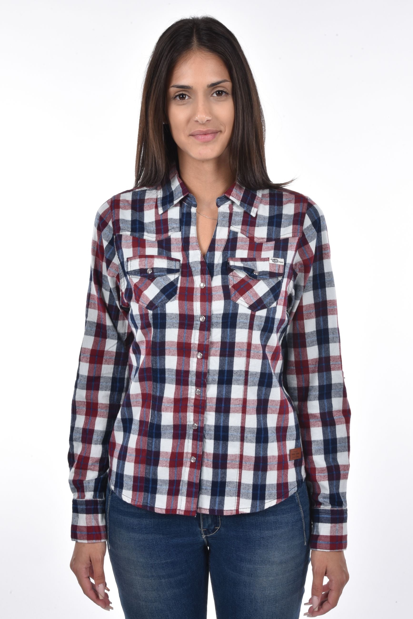Sault Blouse chequered