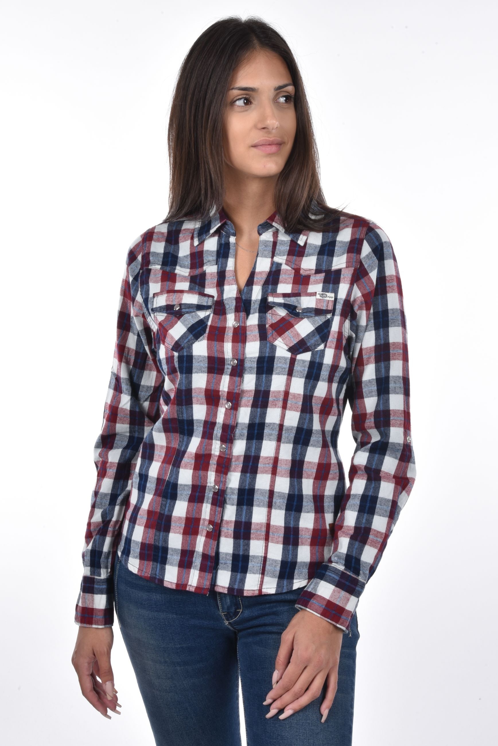 Sault Blouse chequered