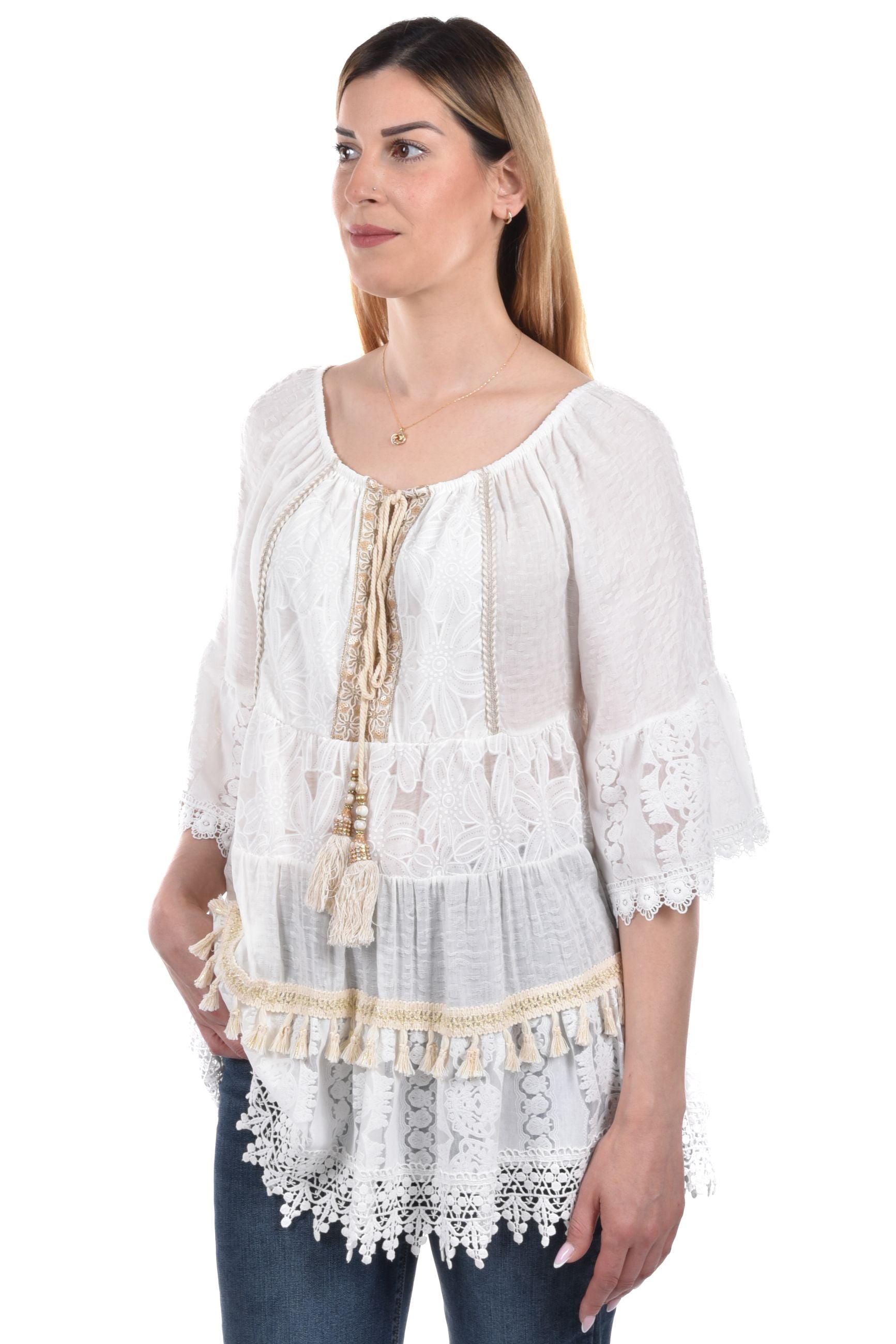 Martina Blouse long lace
